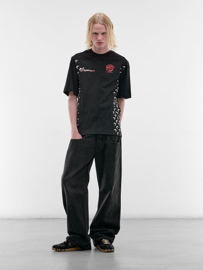 Black Upcycled Graphic Tee (MTT102AUJER0003-BK99-BLACK)