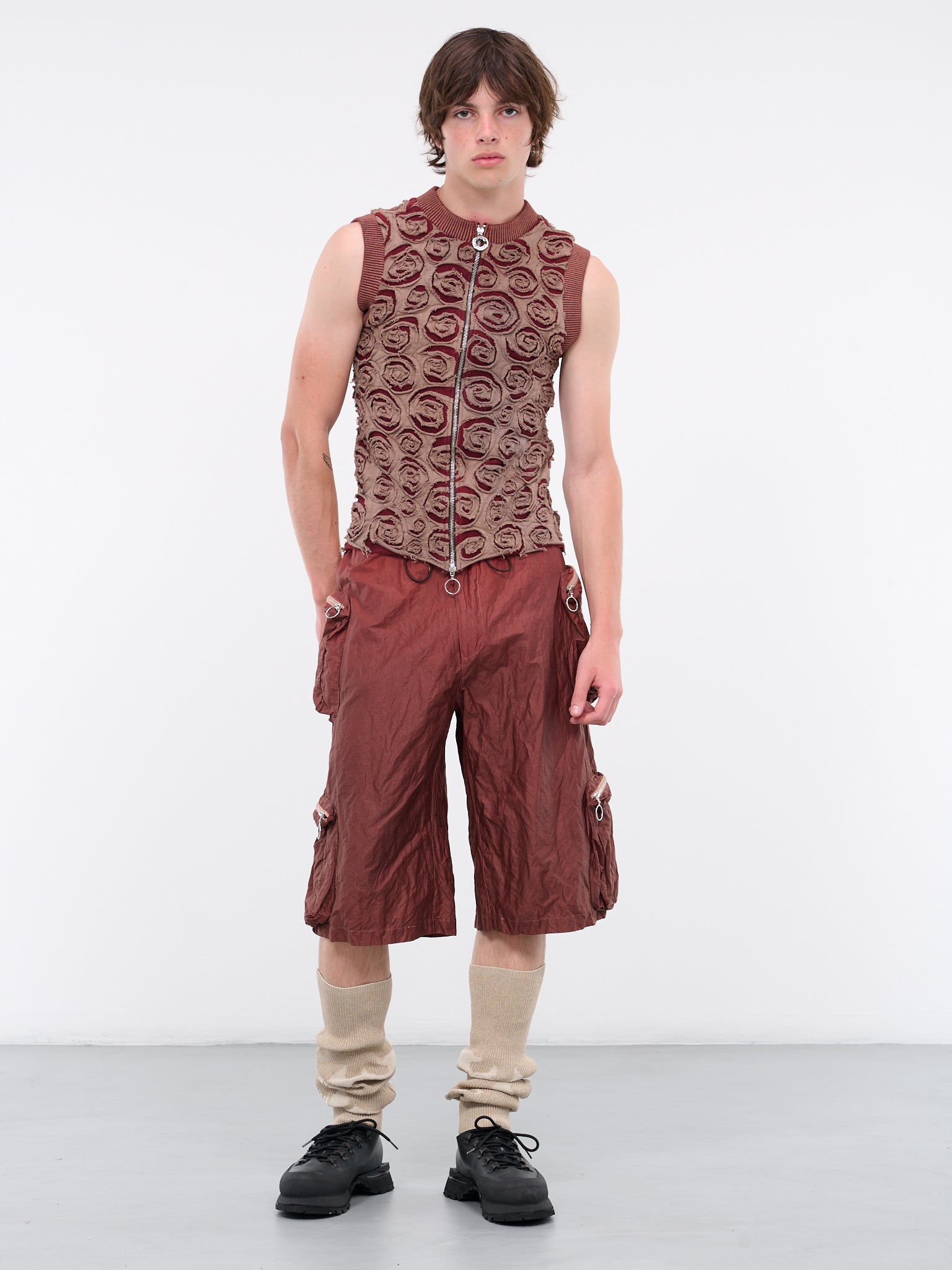 Graphic Tank (PATCHVEST-LIGHT-BROWN-BORDEAUX)