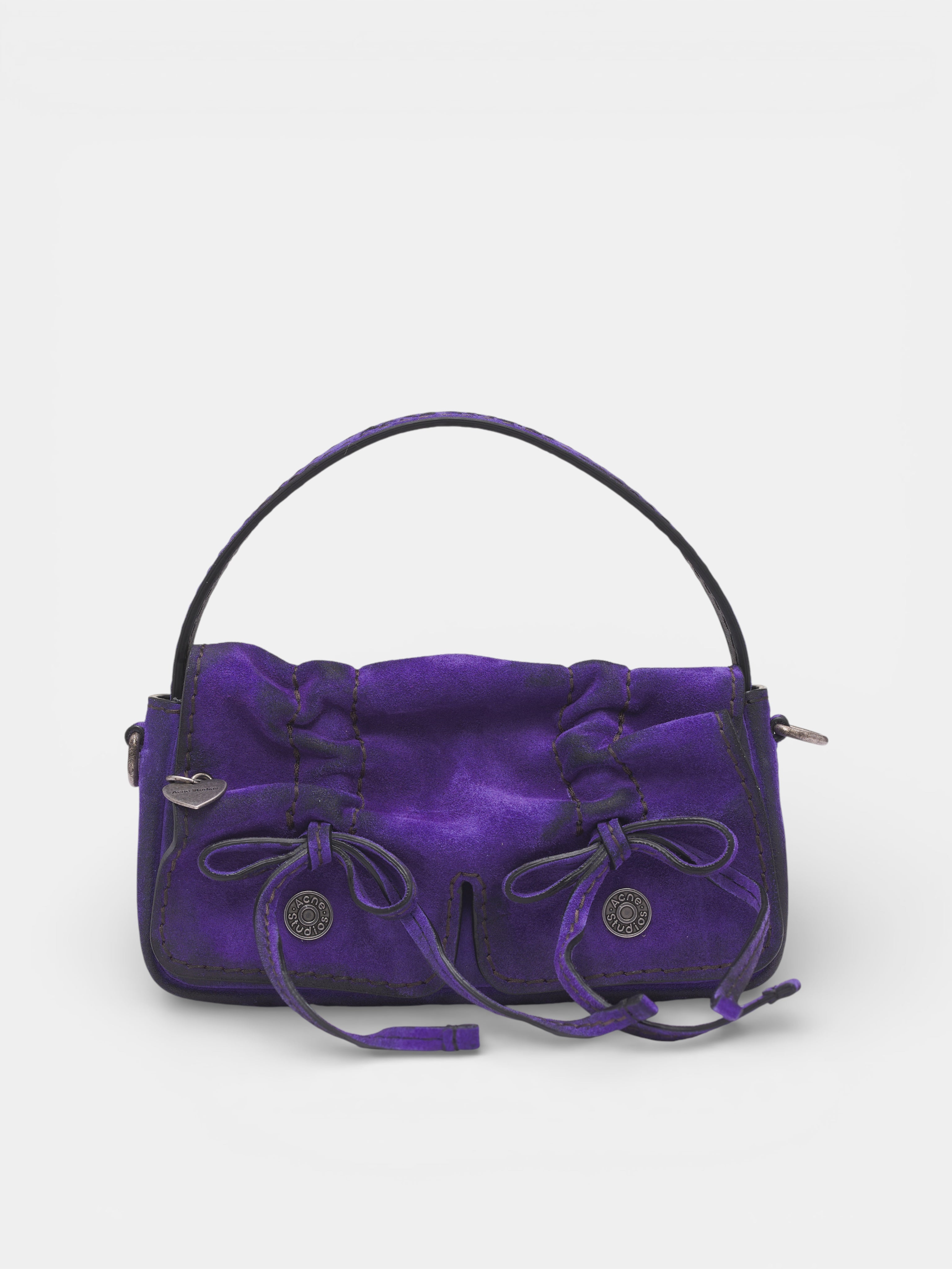 Violet Multipocket Suede Micro Bag (MULTIPOCKET-MICRO-SUEDE-VIOLET)