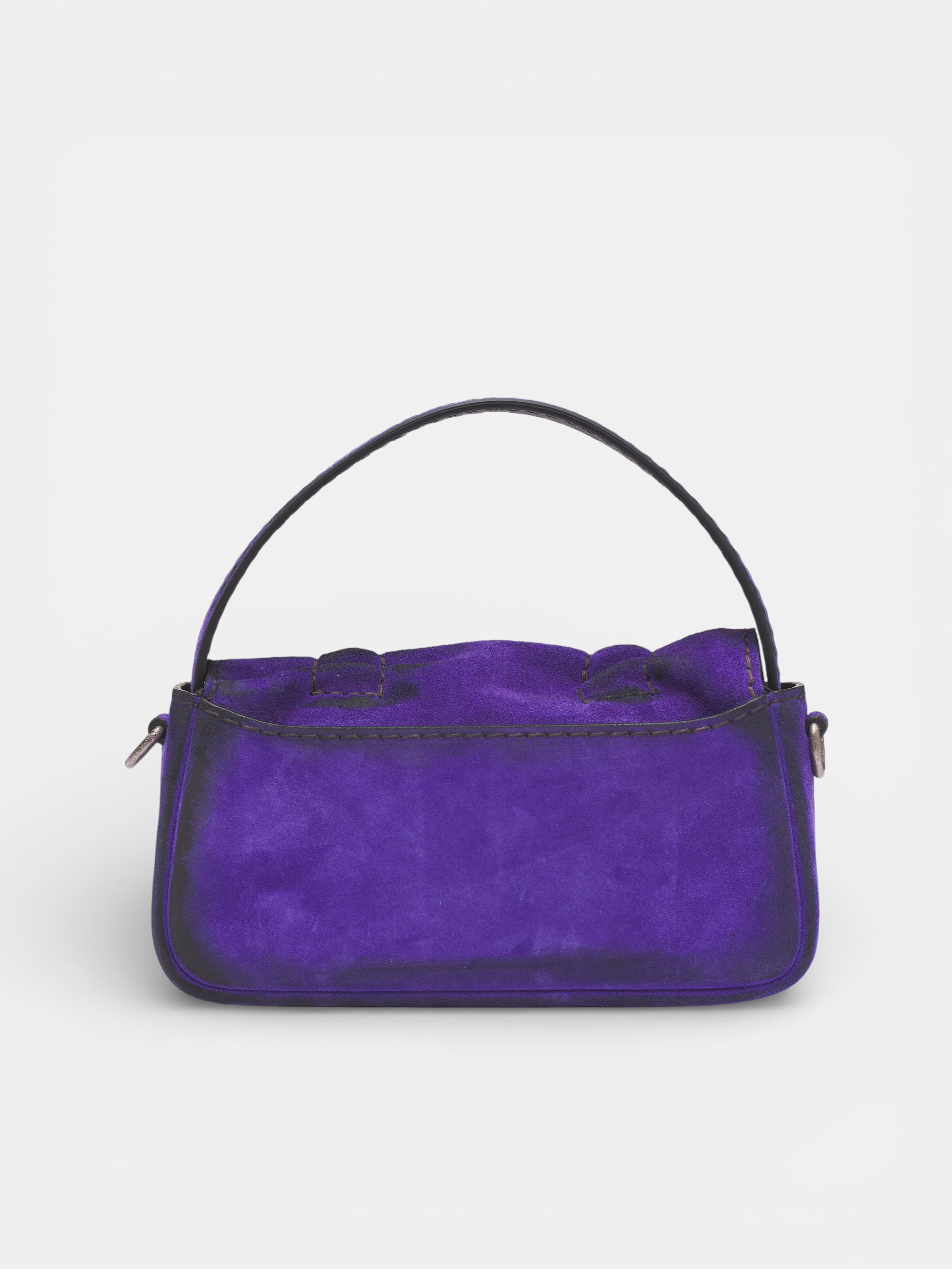 Violet Multipocket Suede Micro Bag (MULTIPOCKET-MICRO-SUEDE-VIOLET)