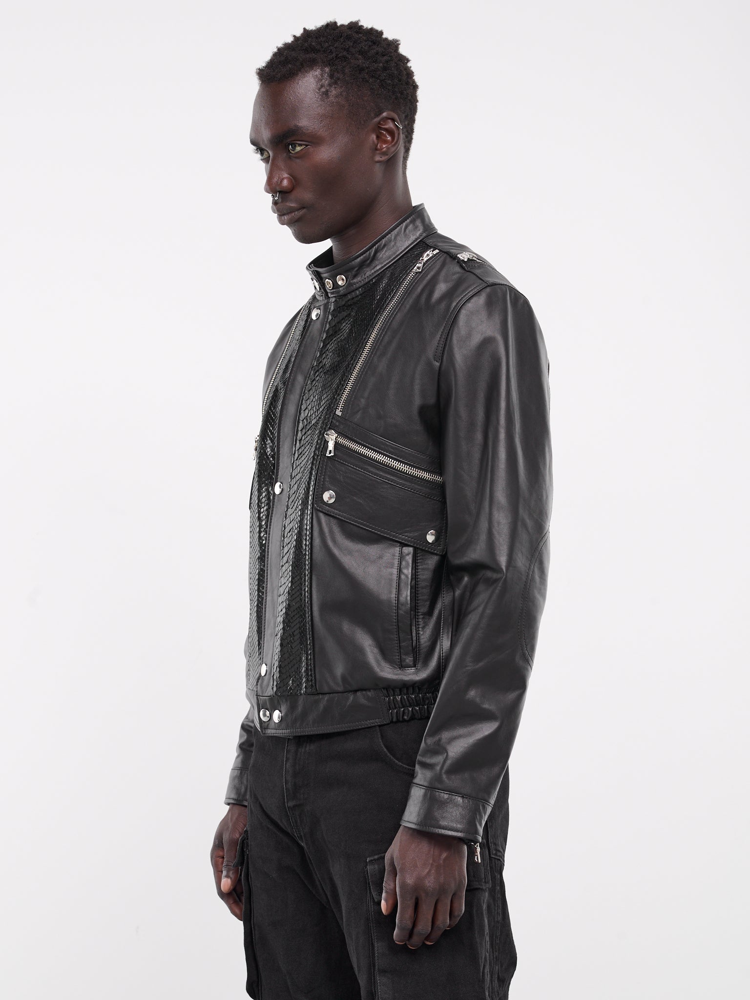 Multi-Zip Leather Moto Jacket (MULTIZIP-MOTO-BLACK)