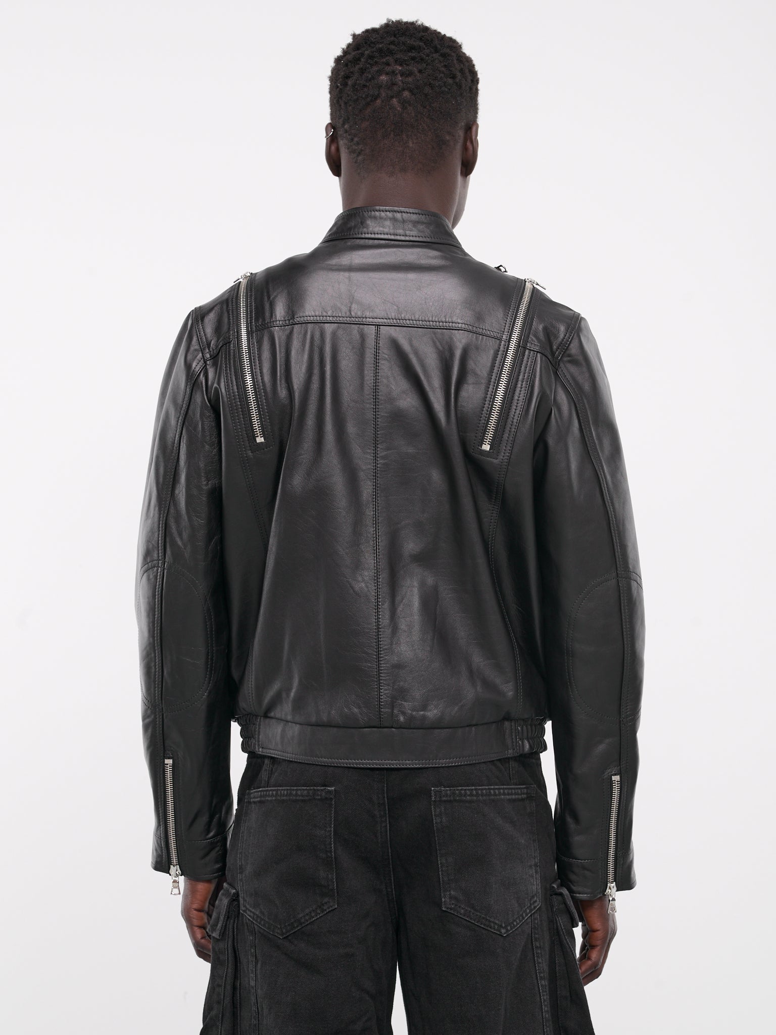 Multi-Zip Leather Moto Jacket (MULTIZIP-MOTO-BLACK)
