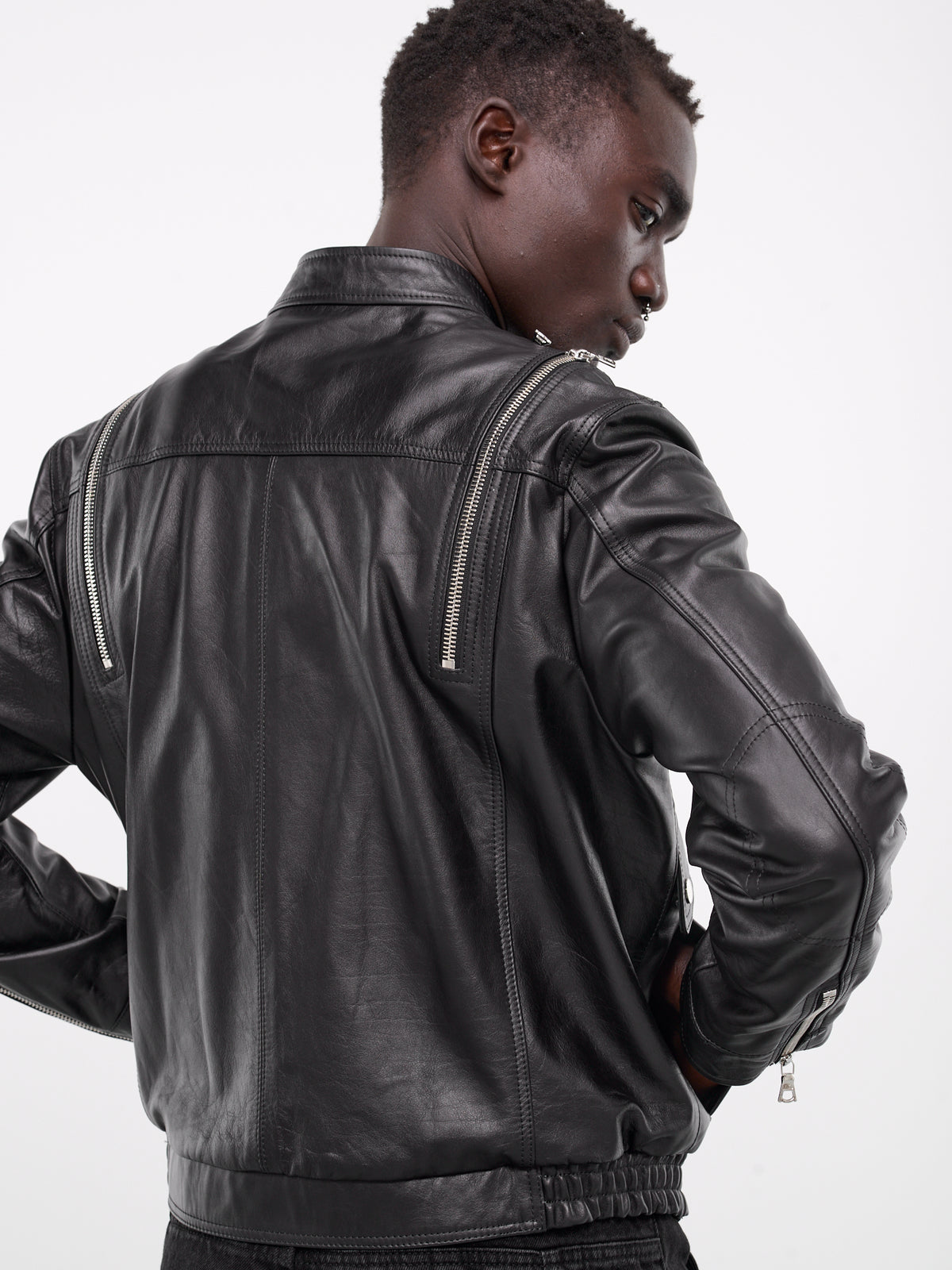 Multi-Zip Leather Moto Jacket (MULTIZIP-MOTO-BLACK)