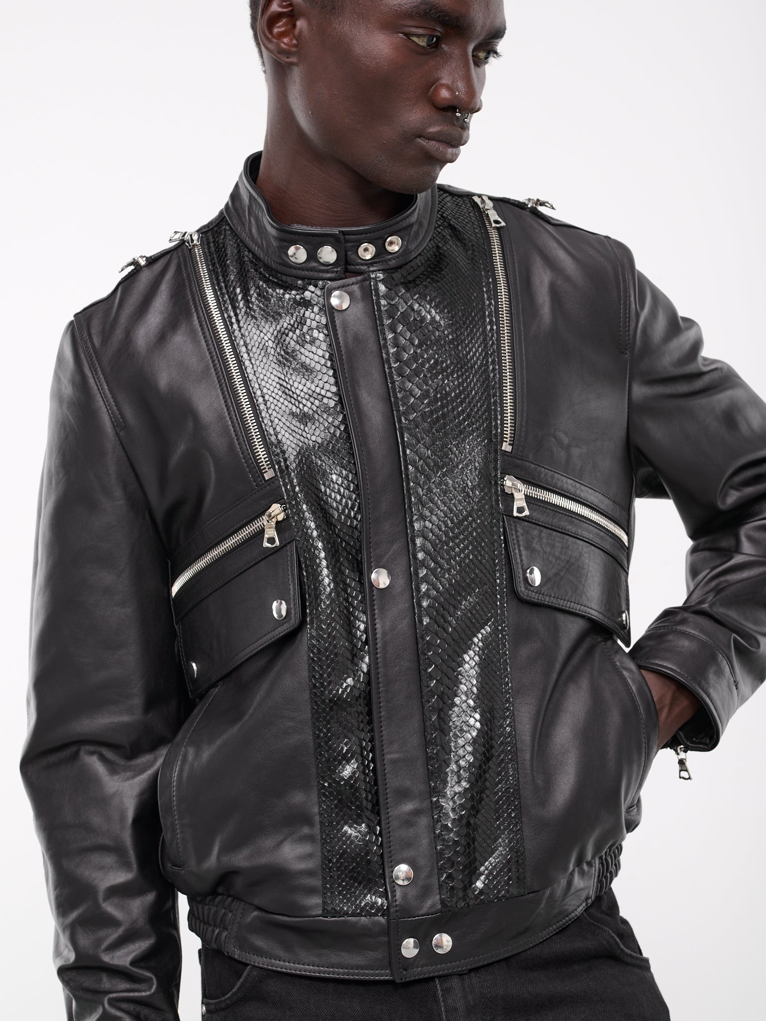 Multi-Zip Leather Moto Jacket (MULTIZIP-MOTO-BLACK)