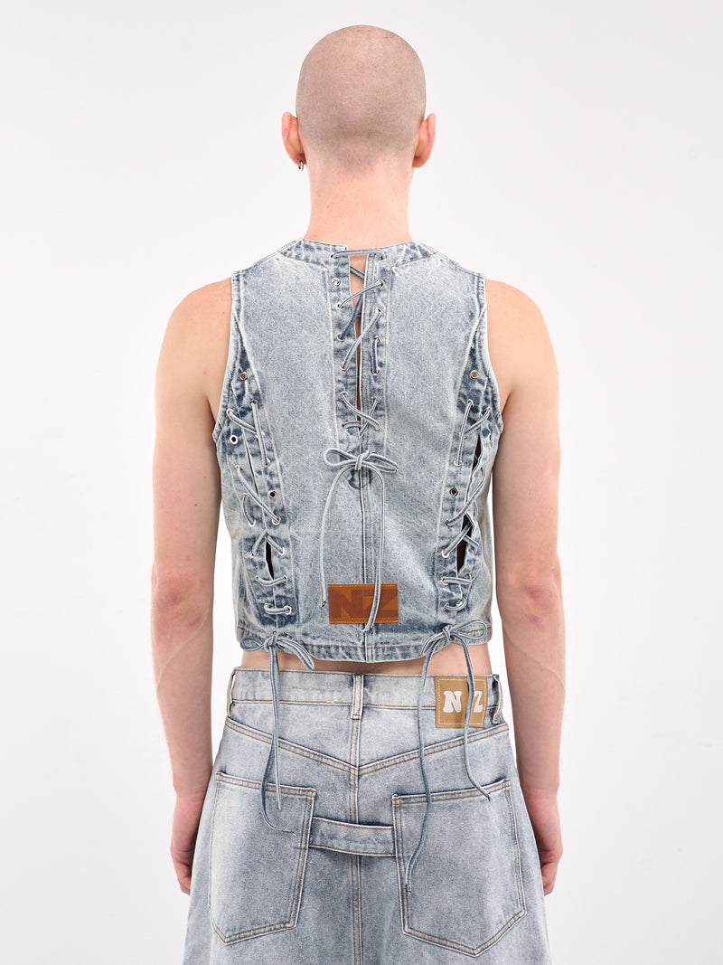 Treated Hardwired Gilet (NZ204-87-LIGHT-WASH)