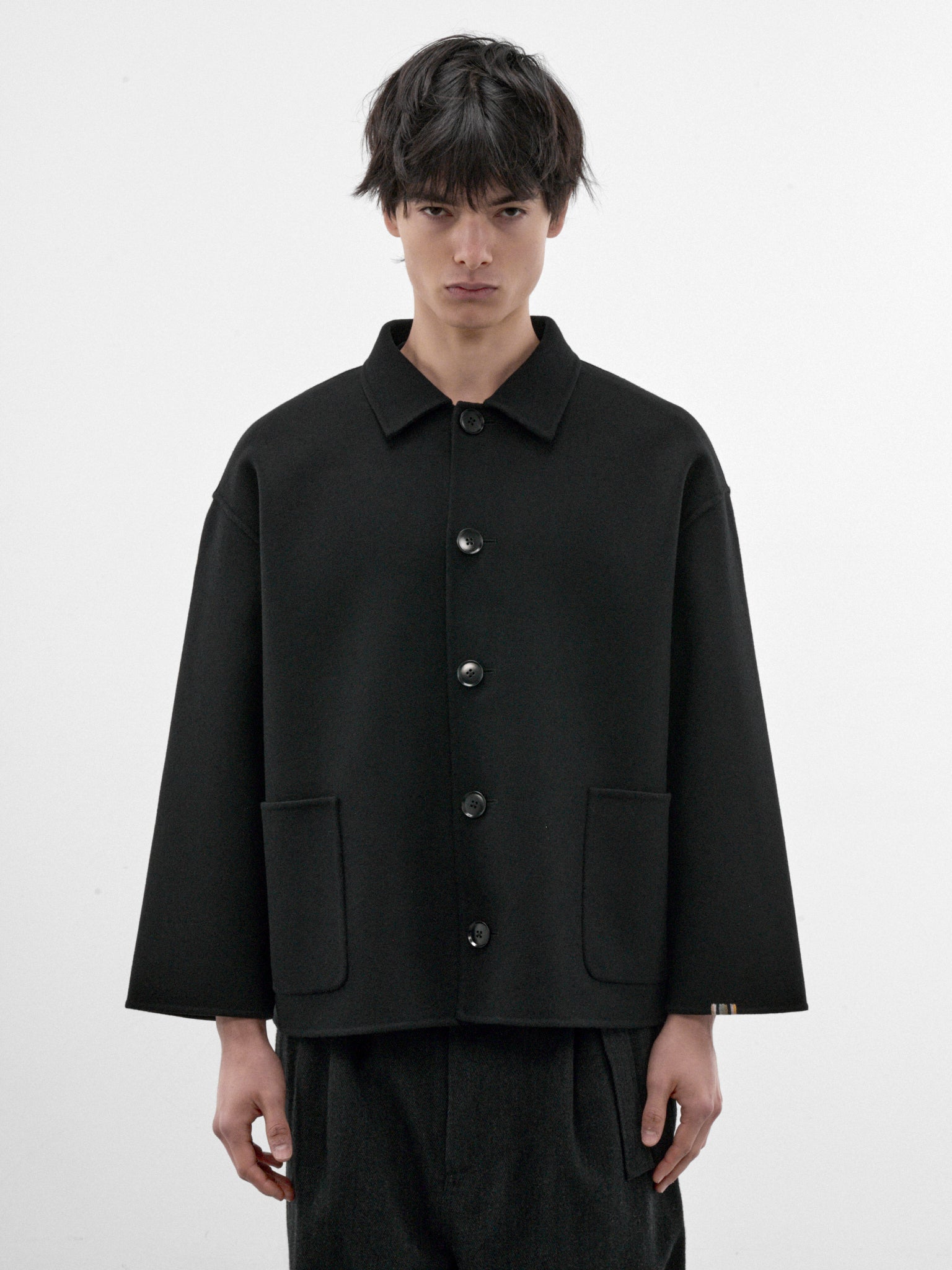 Cashmere  n°427 Maker Chore Jacket (N-427-MAKER-RAVEN)