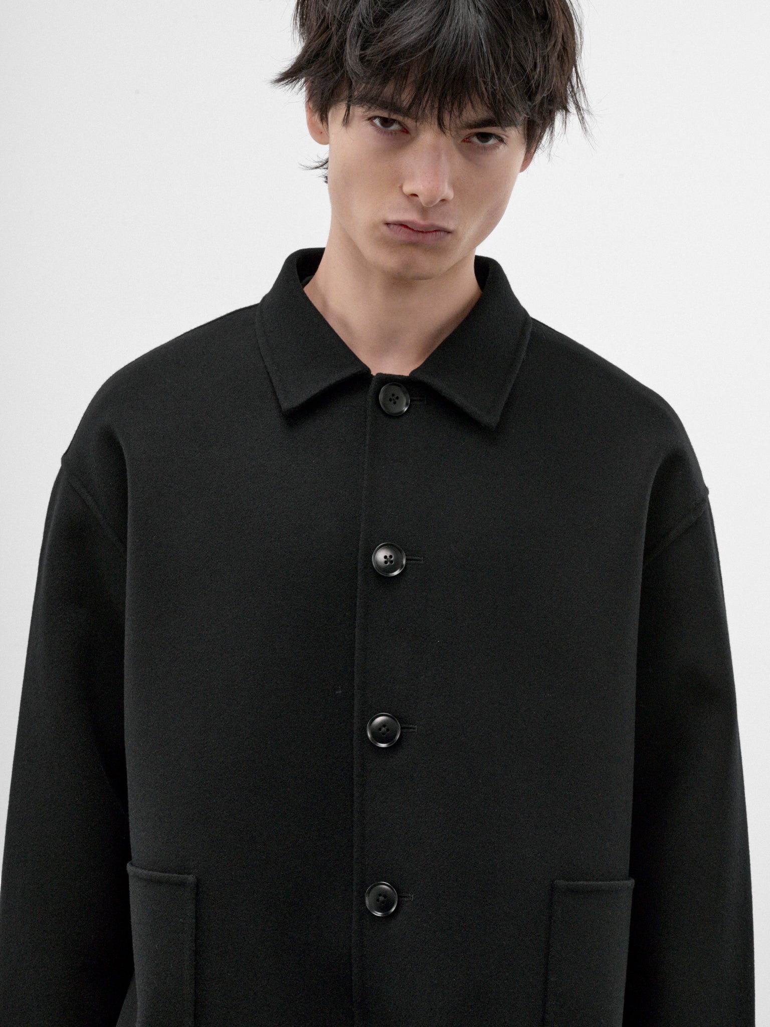Cashmere  n°427 Maker Chore Jacket (N-427-MAKER-RAVEN)