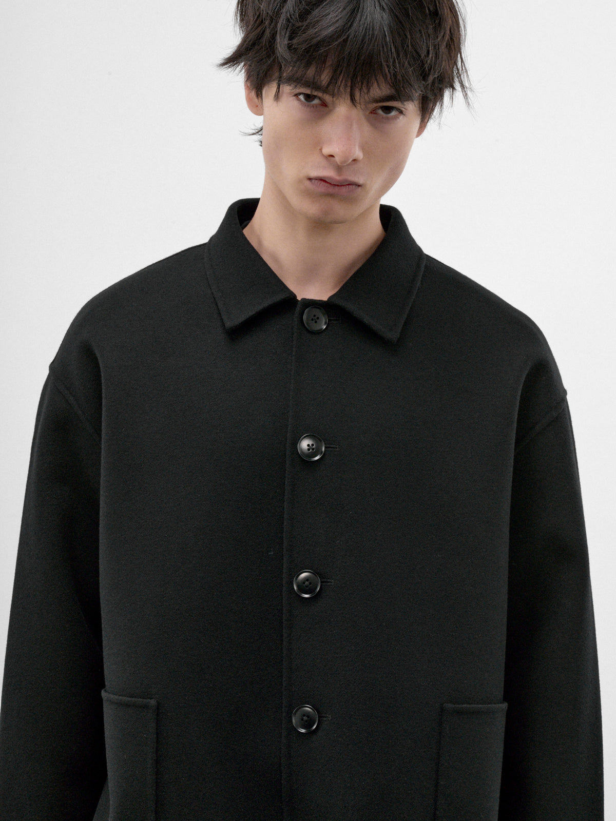 Cashmere  n°427 Maker Chore Jacket (N-427-MAKER-RAVEN)