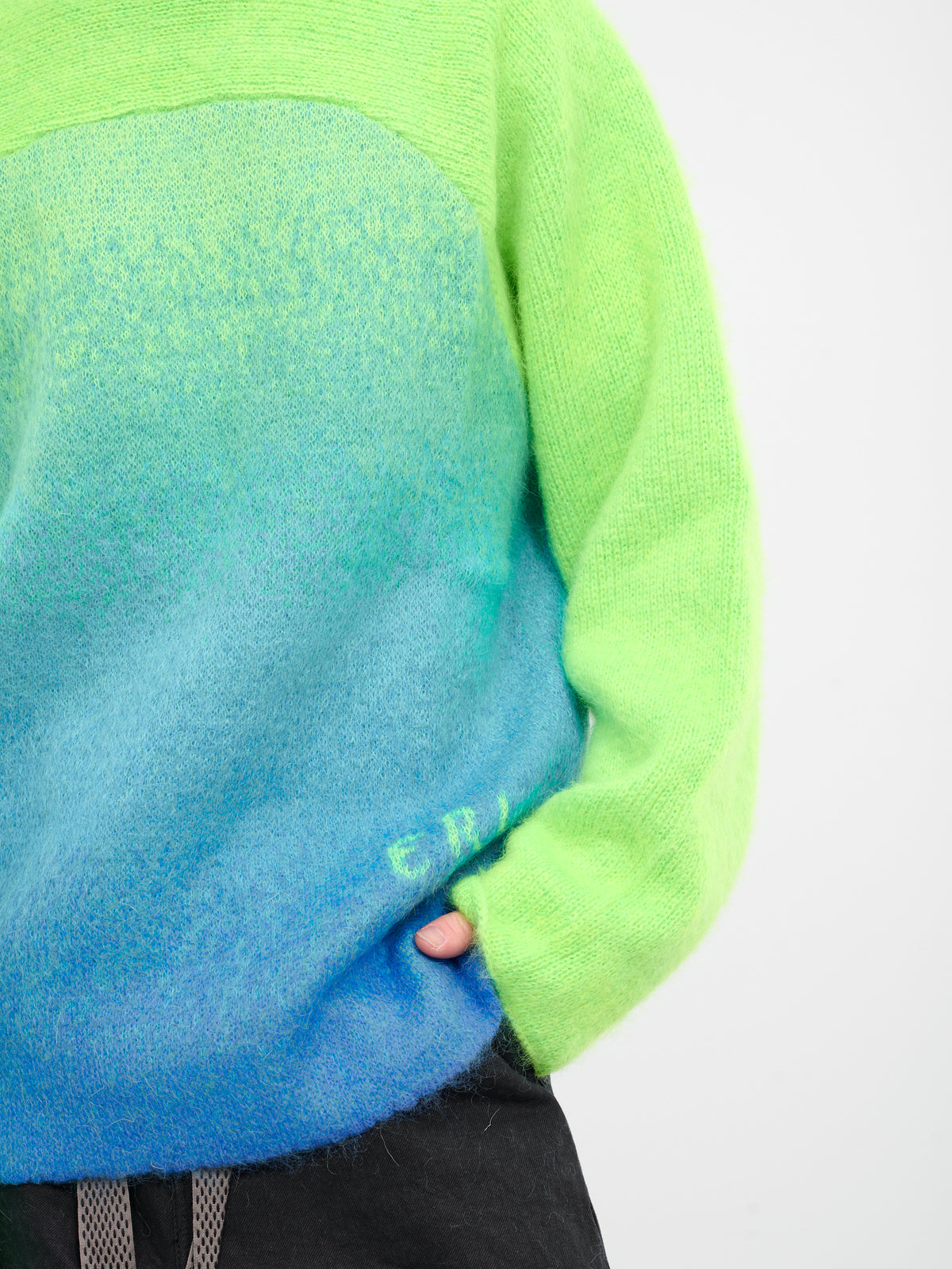 Gradient Rainbow Sweater (N001-GREEN)