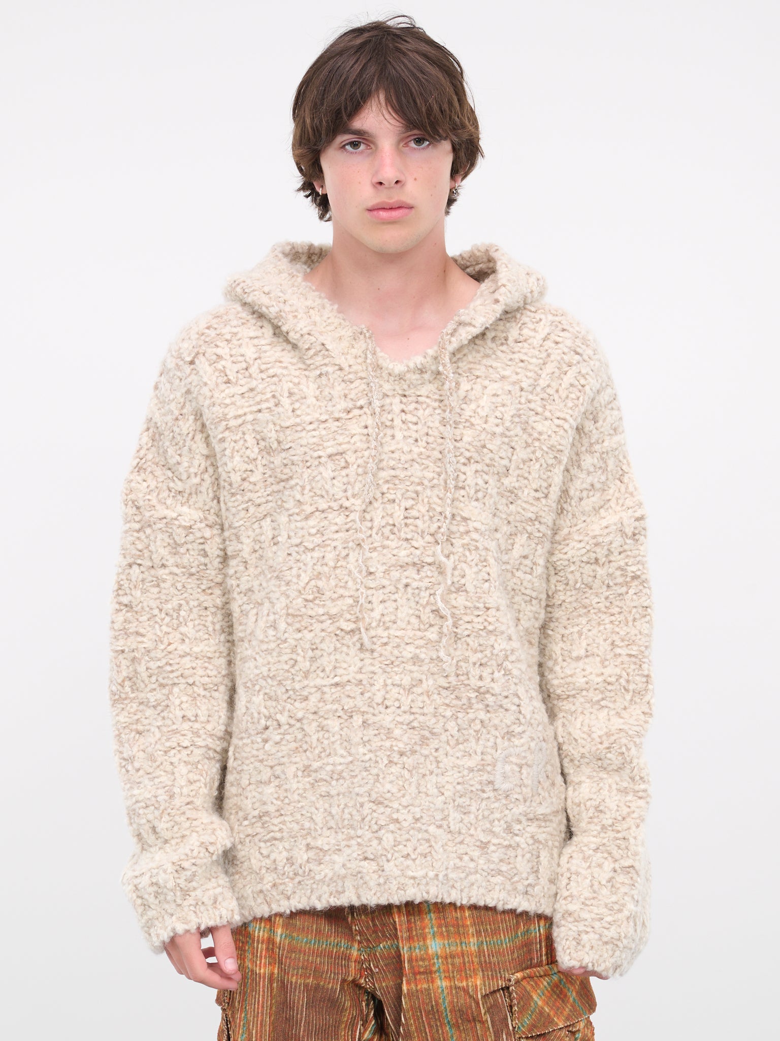 Knit Hoodie (N005-BEIGE)