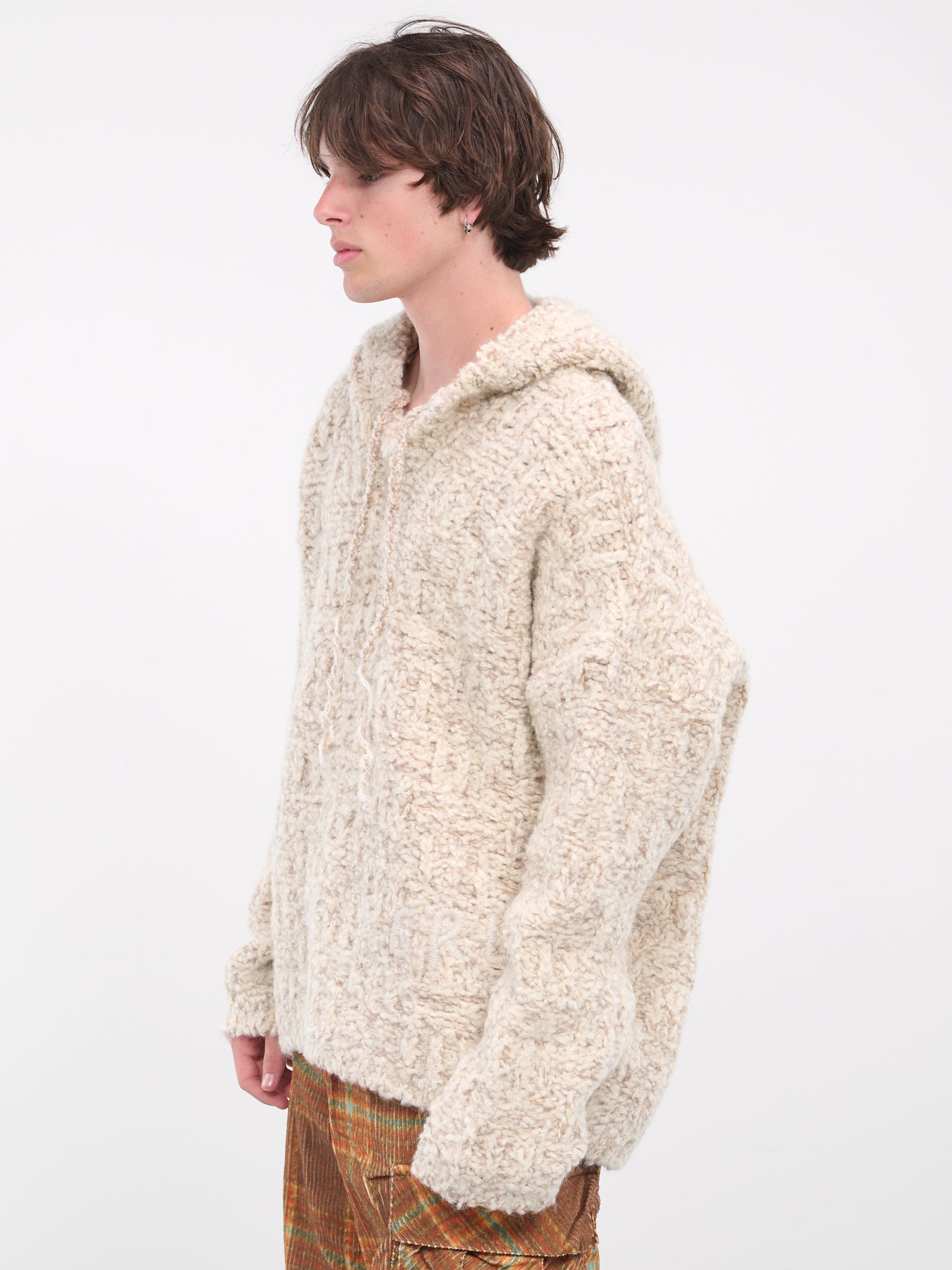 Knit Hoodie (N005-BEIGE)