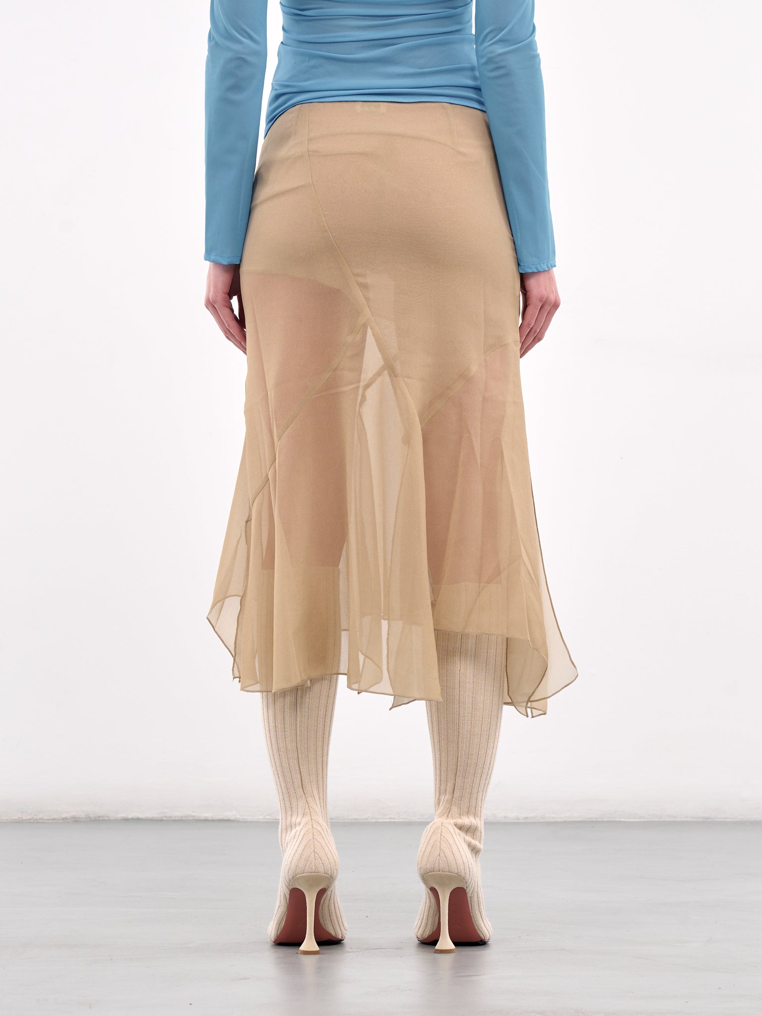Asymmetric Skirt (N0116-BEIGE)