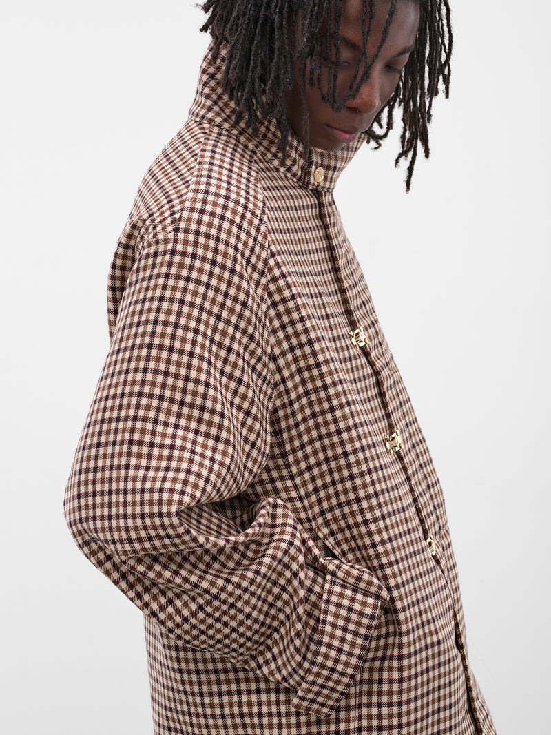 Aspen Brown Plaid Field Coat (N3-AW25-N3-JK-05-MP-MINGLE-PLA)