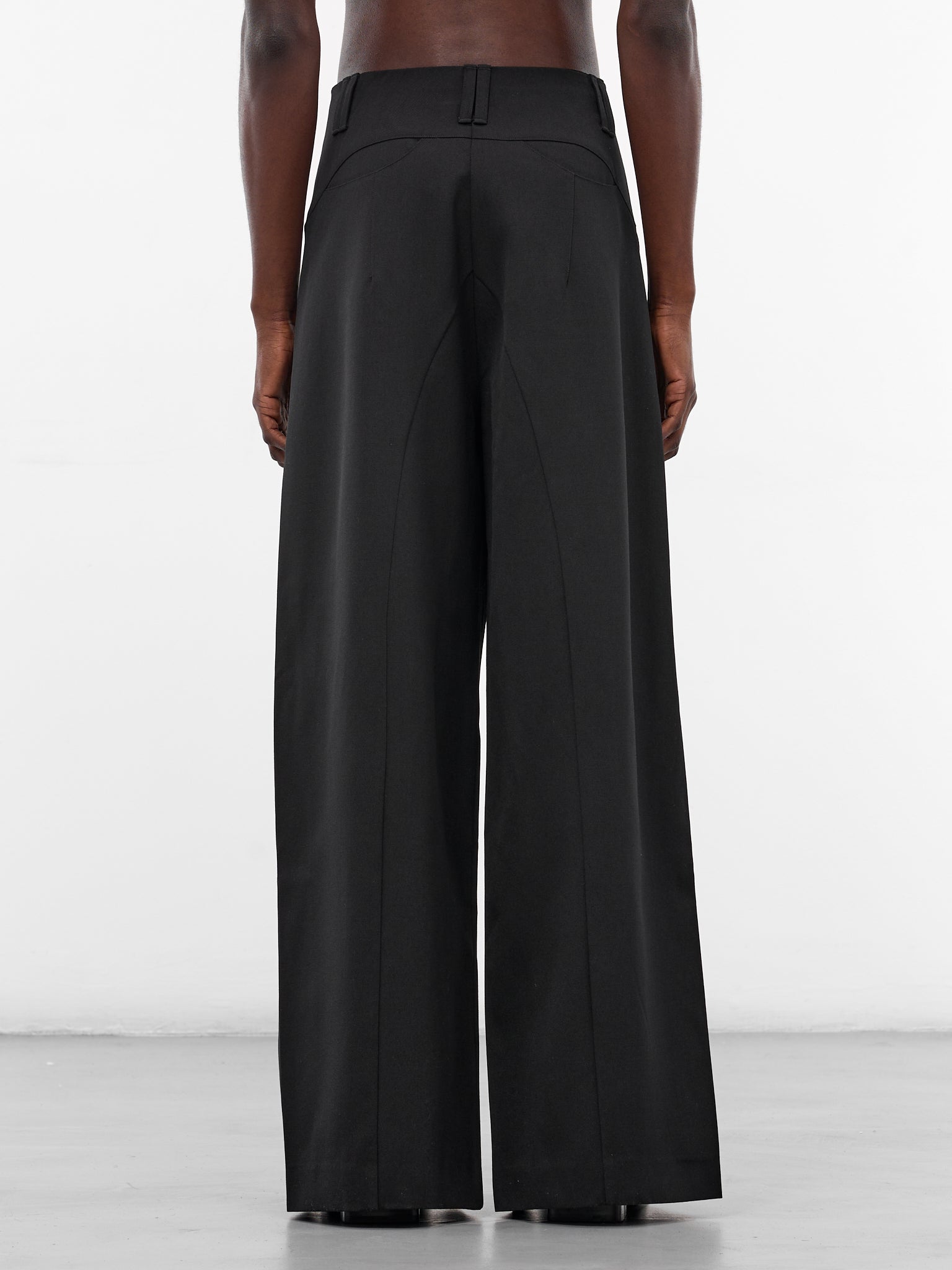 Kevin Black Wool Slit Trousers (N3-AW25-N3-PT-01-EB-EUPHORIC-B)