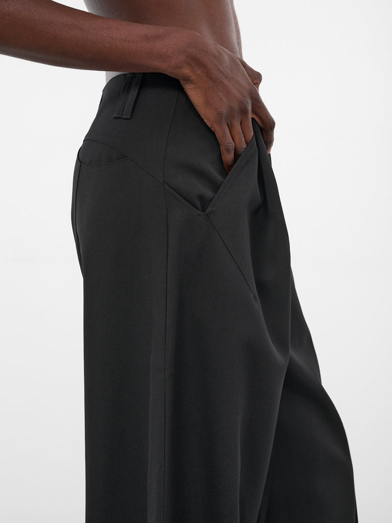 Kevin Black Wool Slit Trousers (N3-AW25-N3-PT-01-EB-EUPHORIC-B)