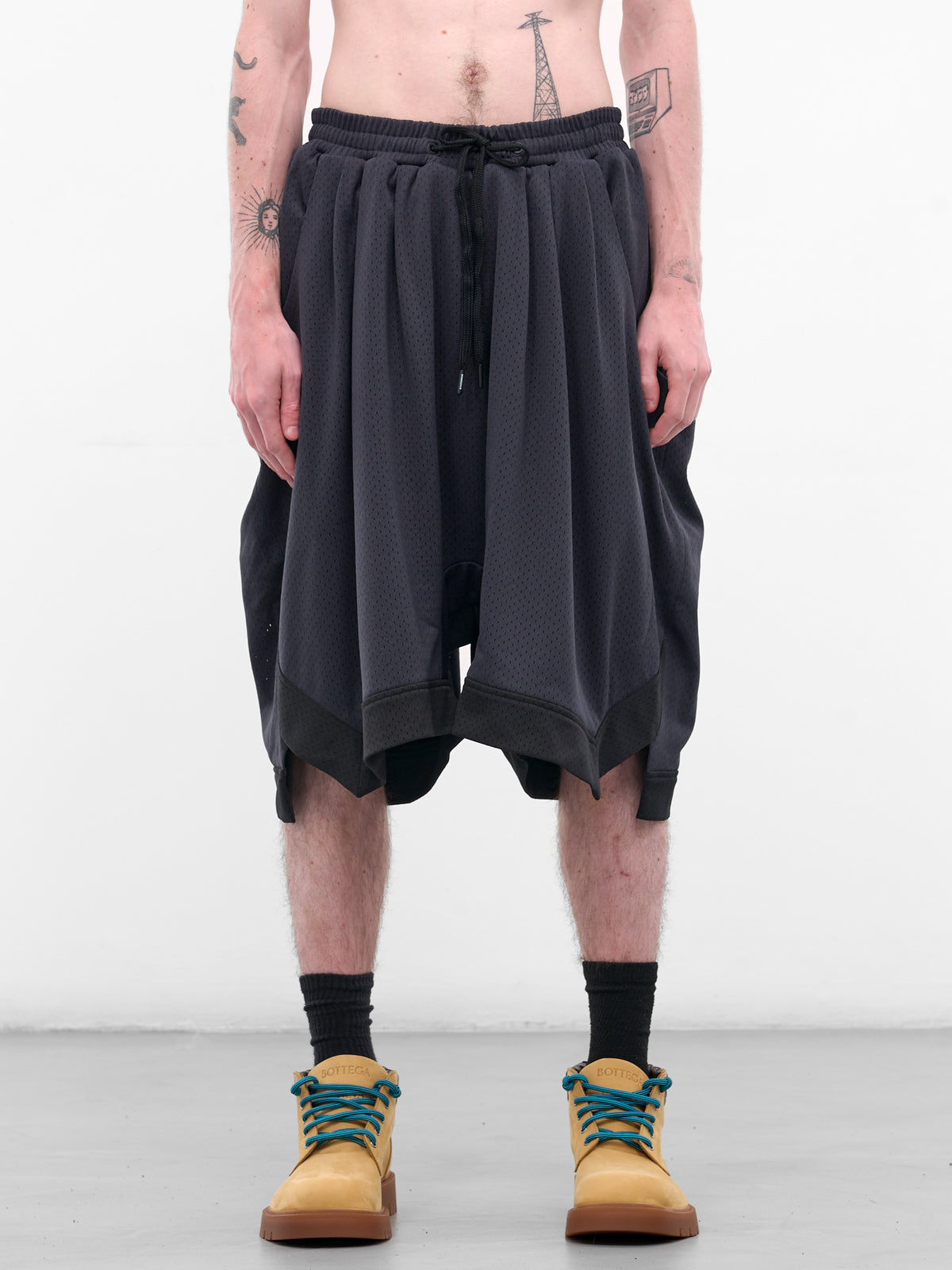 Blue Mesh Basketball Shorts (N3-AW25-N3-SH-03-DB-DEPTH-BLUE)