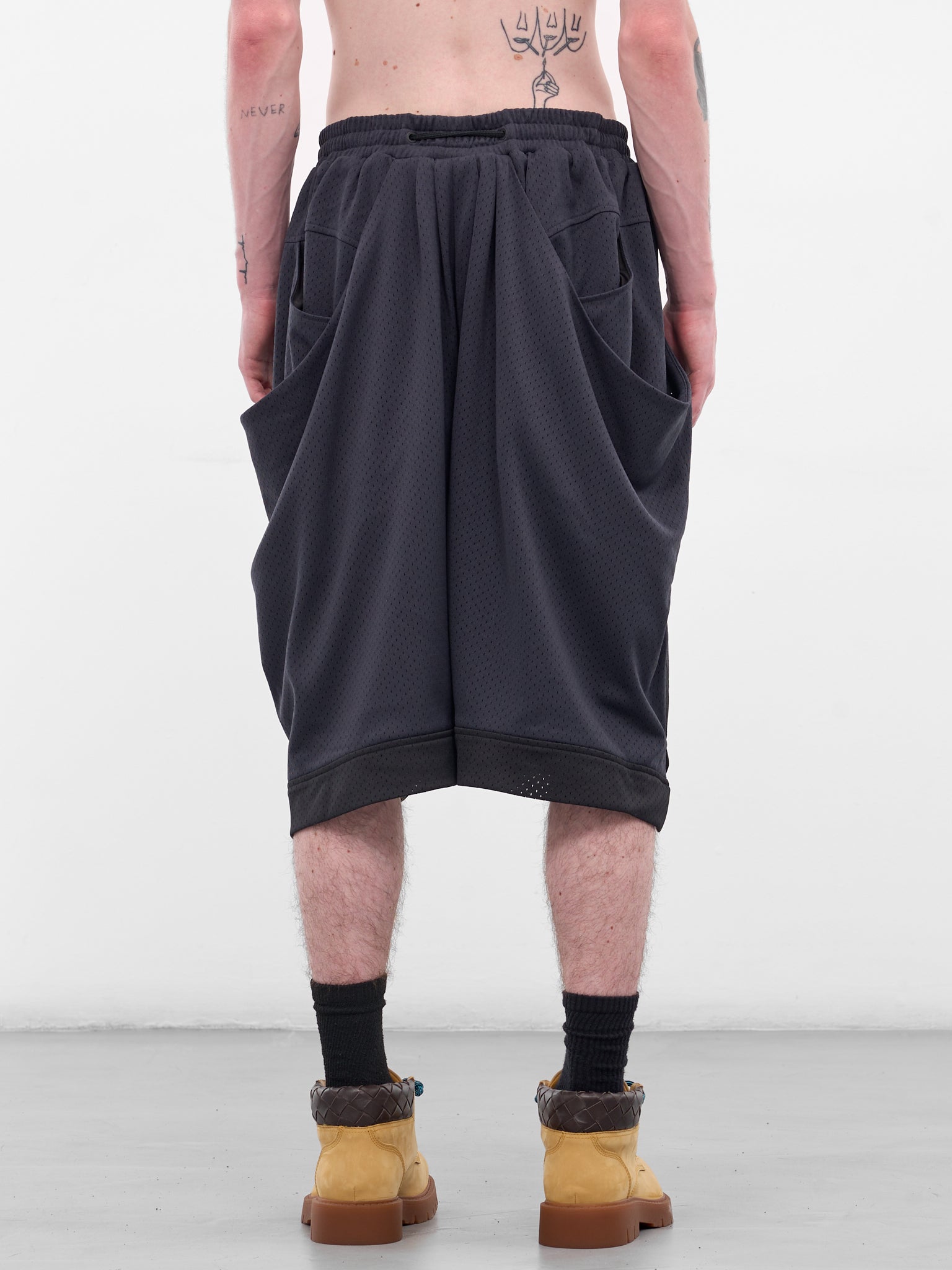 Blue Mesh Basketball Shorts (N3-AW25-N3-SH-03-DB-DEPTH-BLUE)