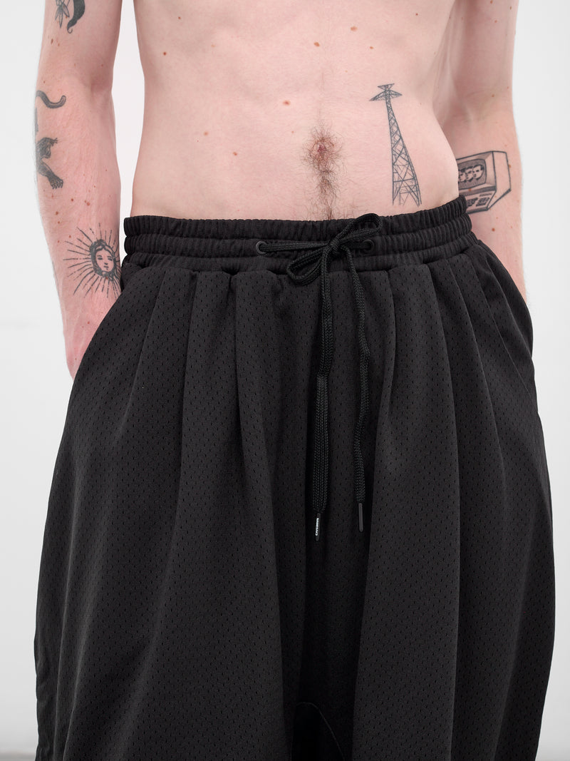 Black Mesh Basketball Shorts (N3-AW25-N3-SH-03-EB-EUPHORIC-B)