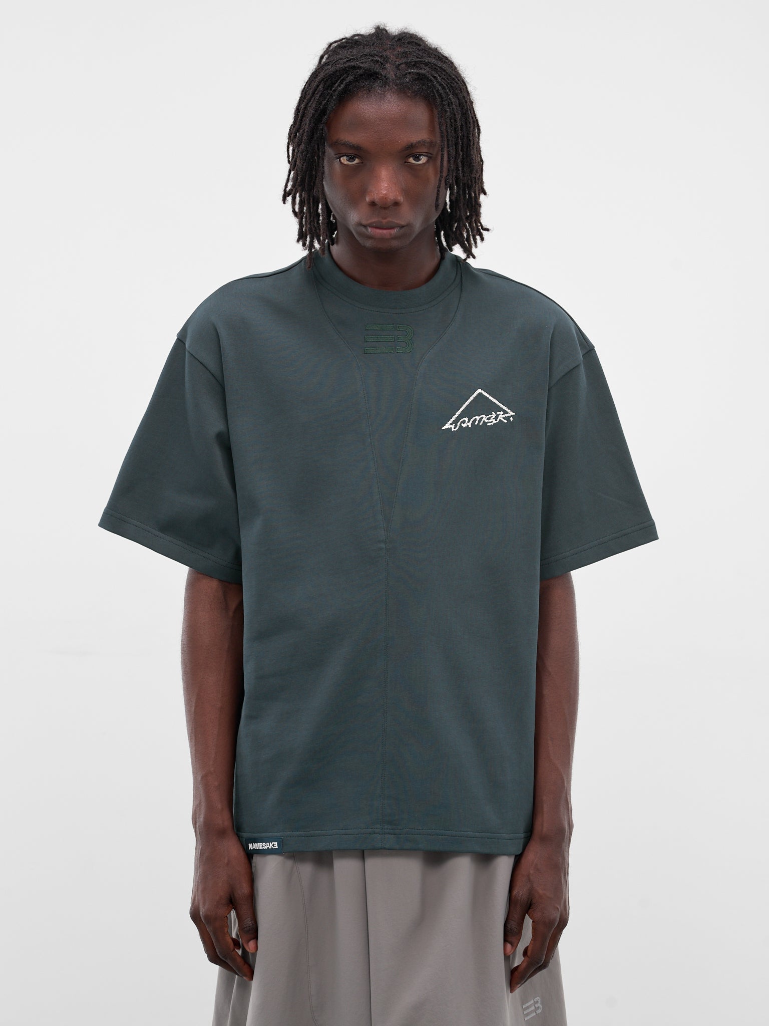 Sava Green Oversized Warning Tee (N3-AW25-N3-TSG-0A-NG-GREEN)