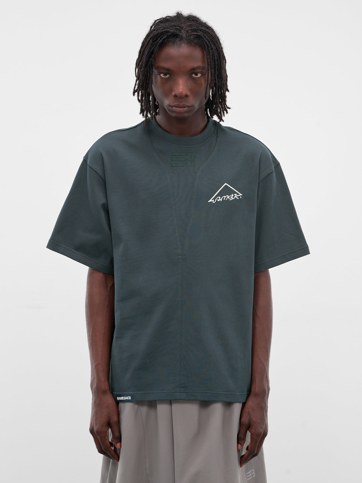 Sava Green Oversized Warning Tee (N3-AW25-N3-TSG-0A-NG-GREEN)
