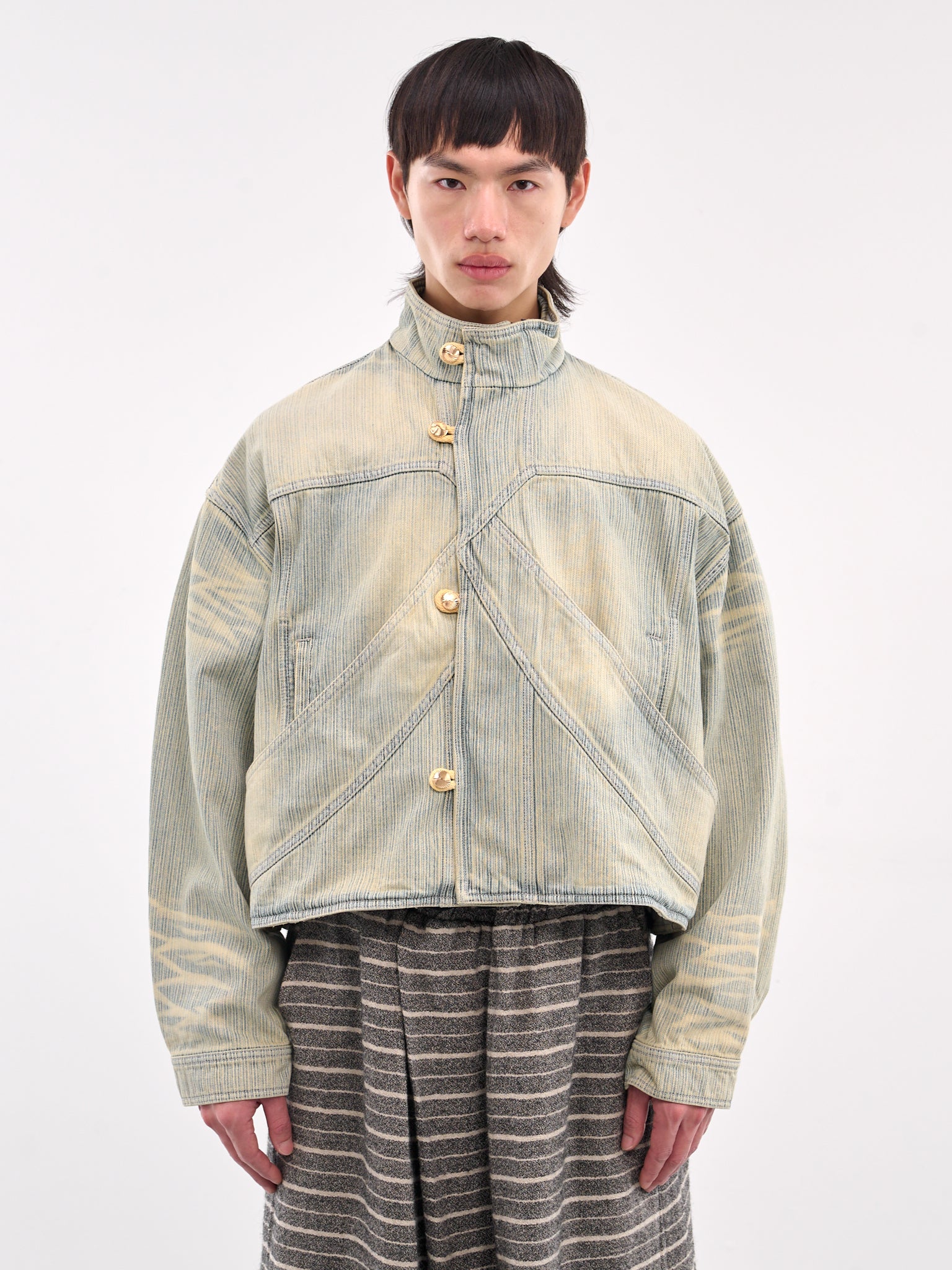 Fox Denim Stripe Jacket (N3-JK-11-IS-FOX-INDIGO-STRIPE)