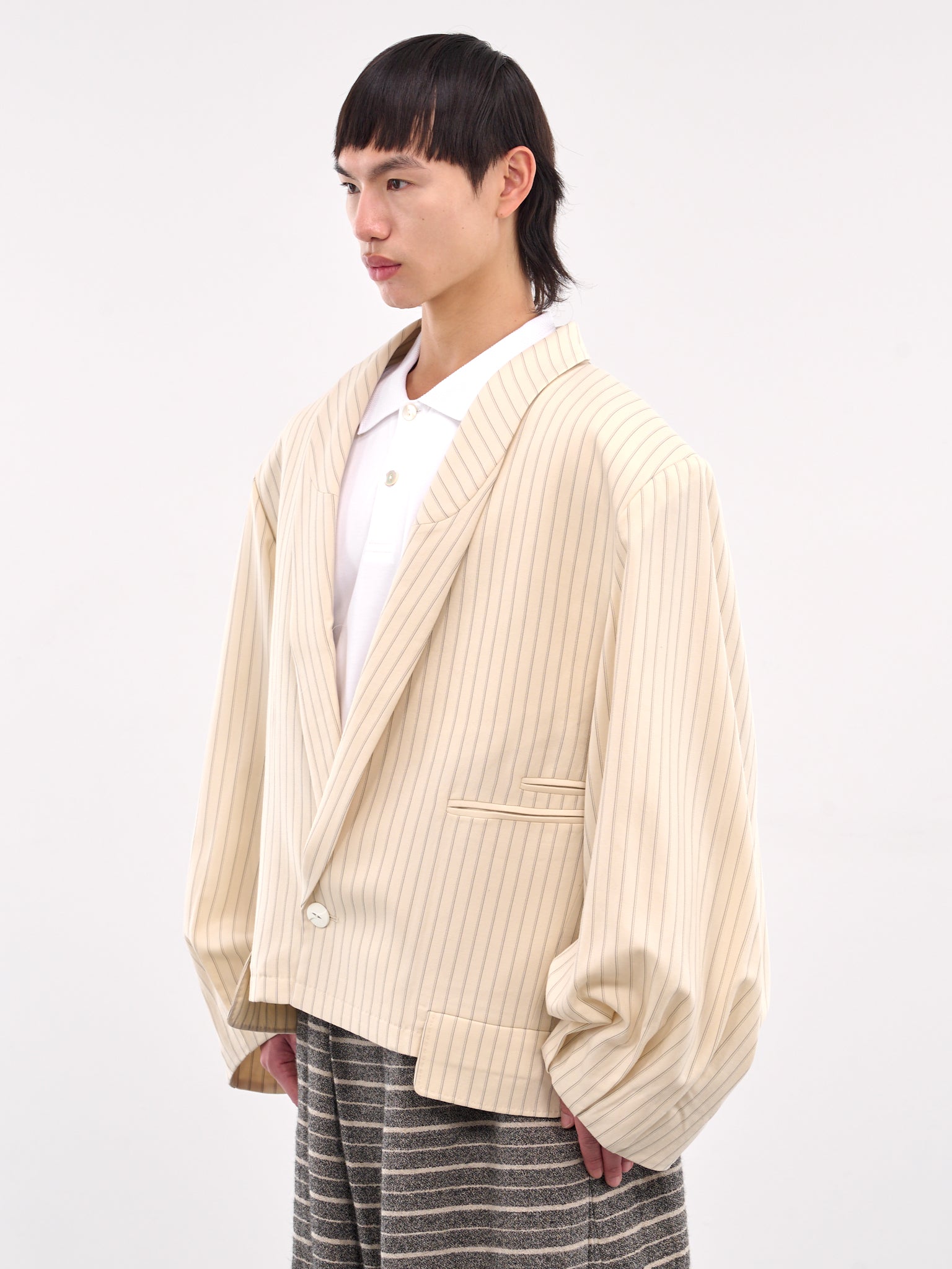 Barbosa Oversized Blazer (N3-JK03-VS-BARBOSA-VANILA-STRI)
