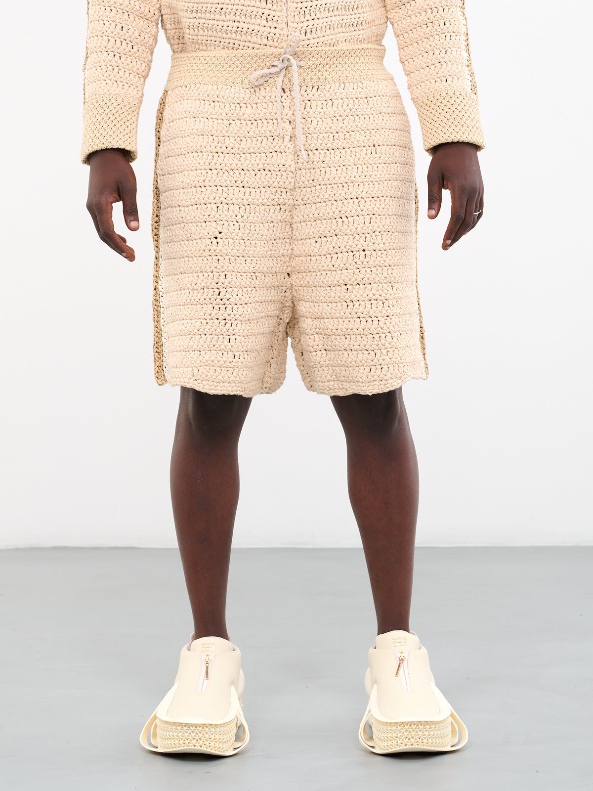 Pistol Track Shorts (N3-KN-01-CANNOLI-CREAM)