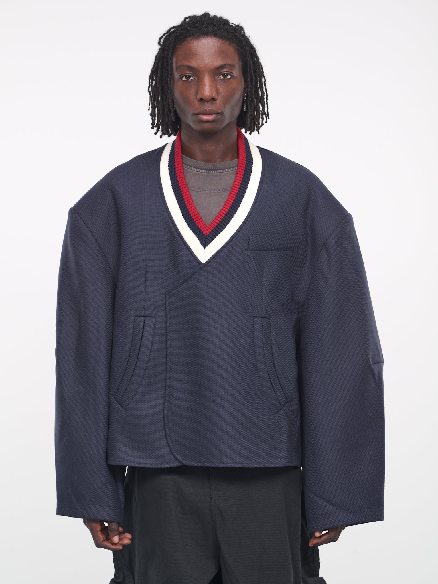Emile Blazer Sweater (N3-N3-JK-11B-REDEEM-BLUE)