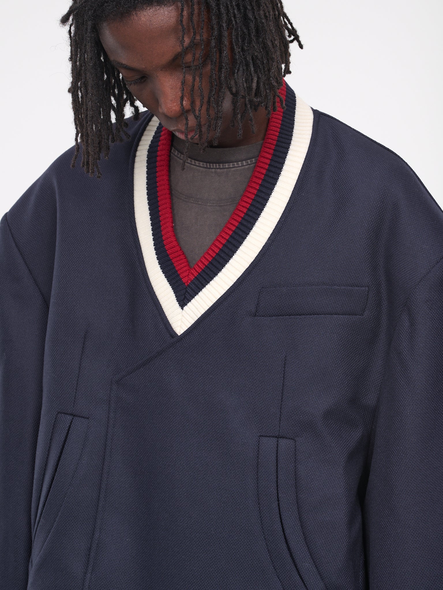 Emile Blazer Sweater (N3-N3-JK-11B-REDEEM-BLUE)