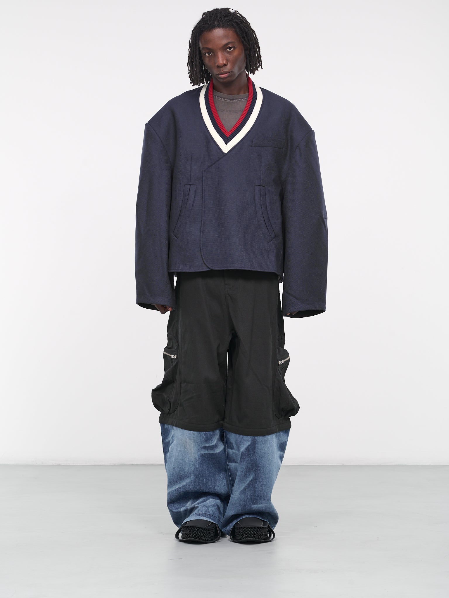 Emile Blazer Sweater (N3-N3-JK-11B-REDEEM-BLUE)