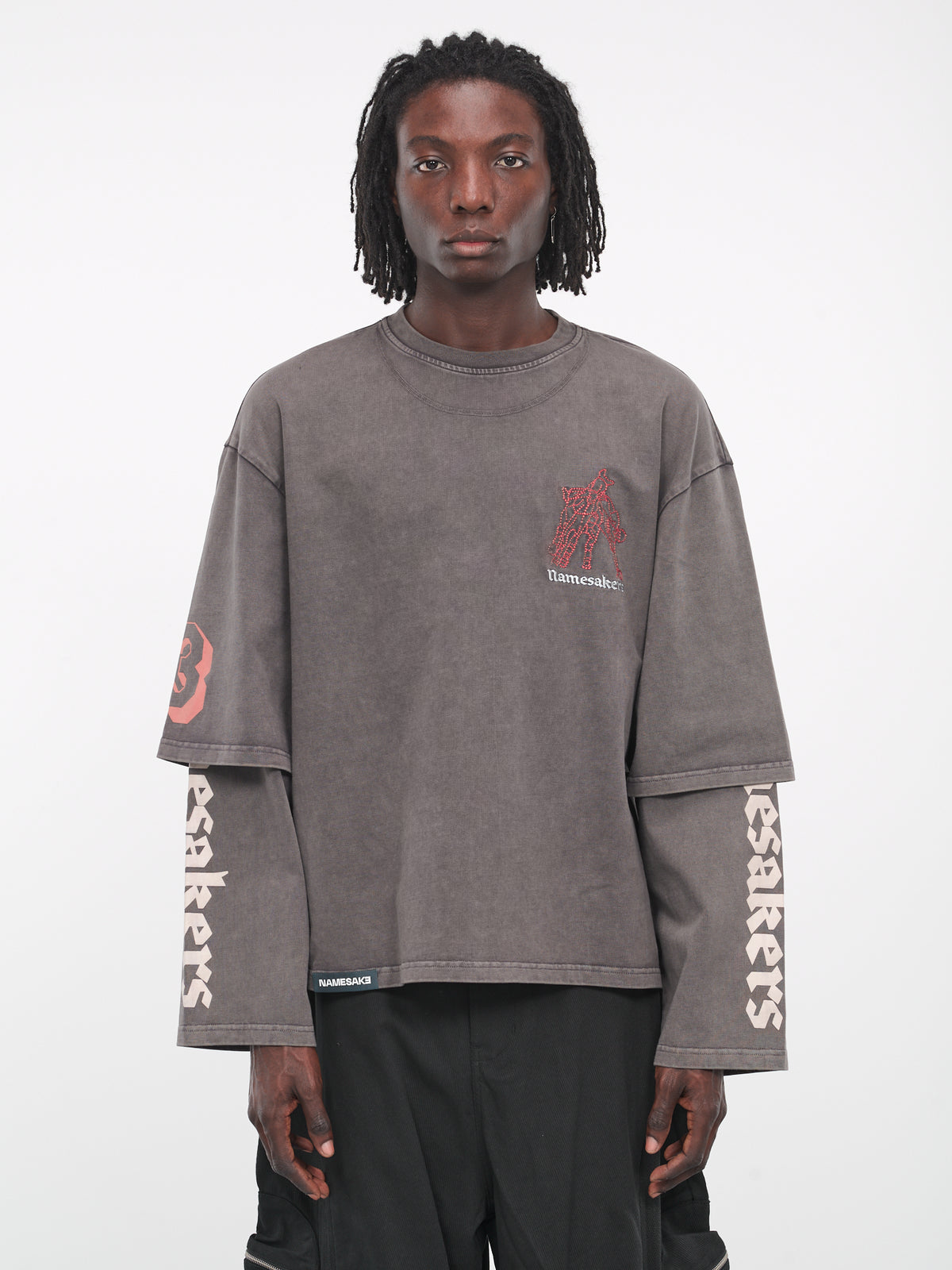 Mayo Layered Washed Tee (N3-N3-TSL1-B2-CHARCOAL-GREY)
