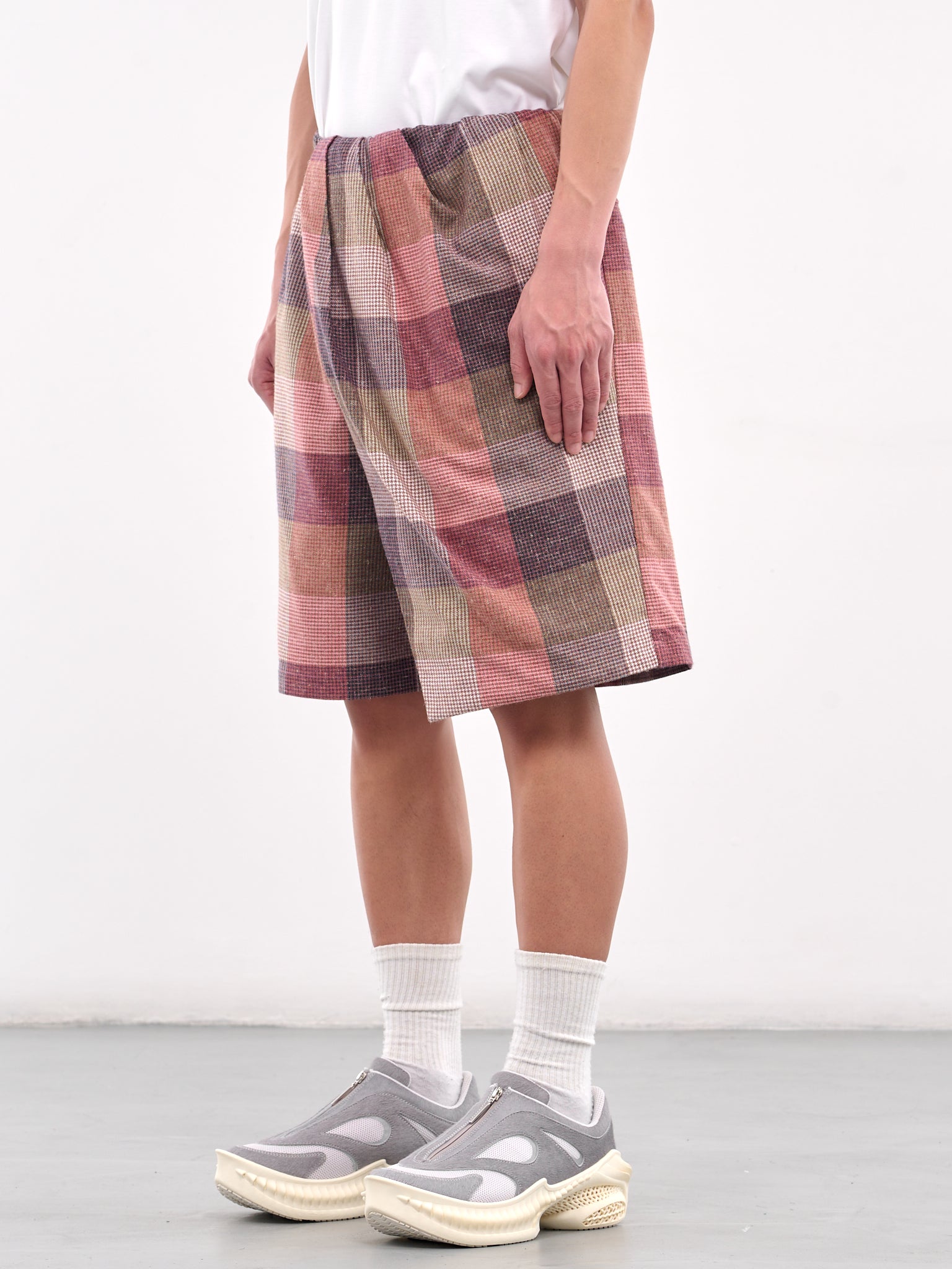 Kai Plaid Shorts (N3-SH-04A-RWP-KAI-RED-WOOD-PLA)