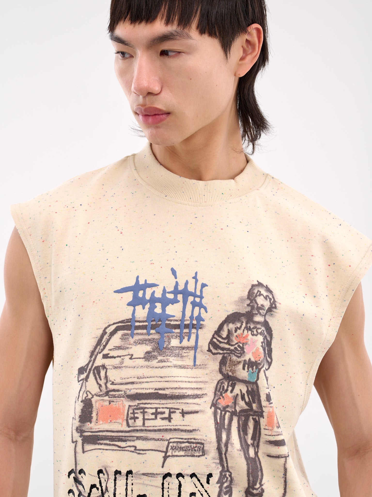 Evans Sleeveless Tee (N3-TSG-4C-CW-EVANS-CONFETTI-WH)