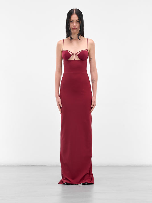 Nensi Dojaka V-Wire Maxi Dress
