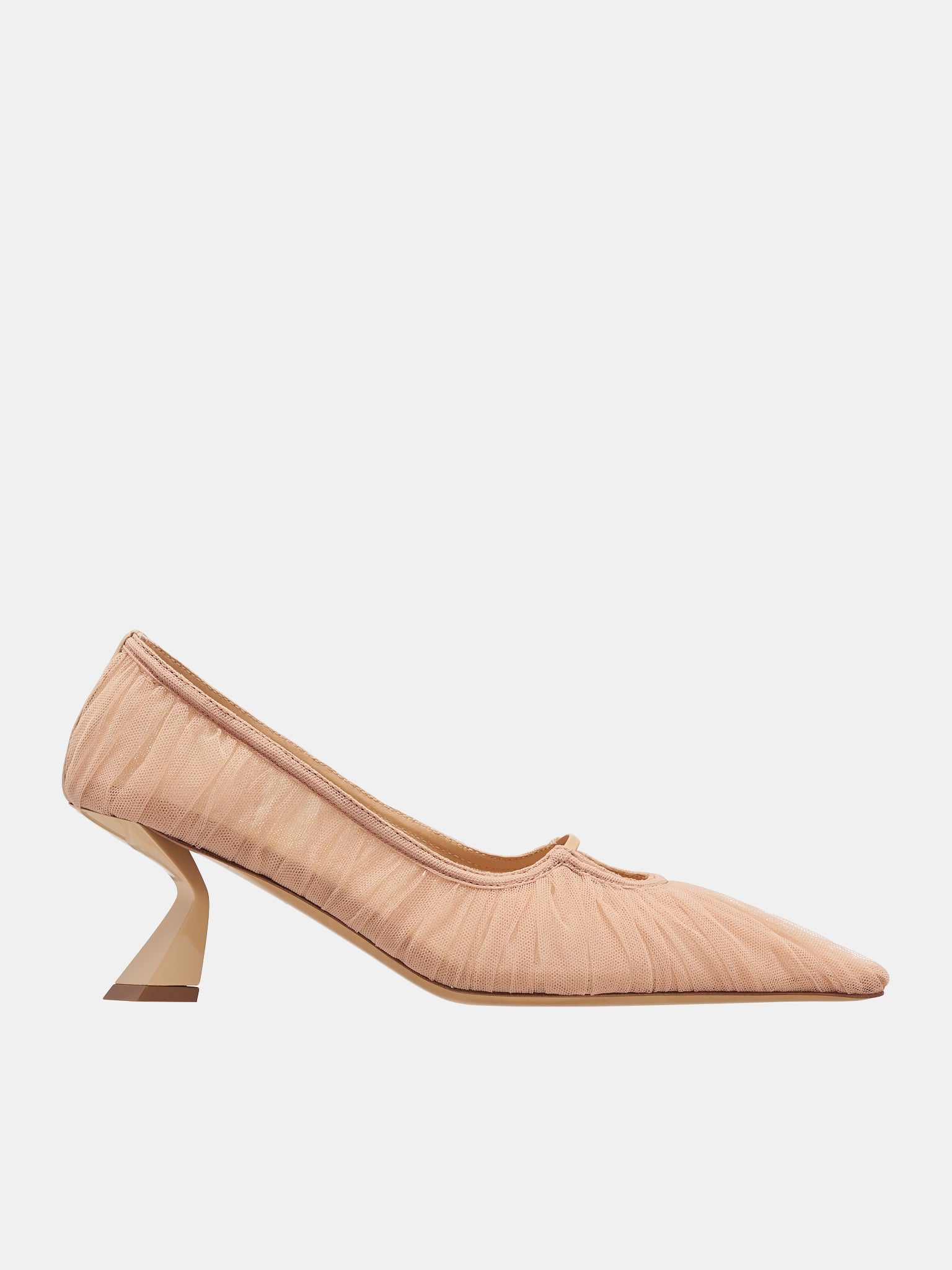 Tulle Kitten Pumps (ND41005A-18002-NUDE)