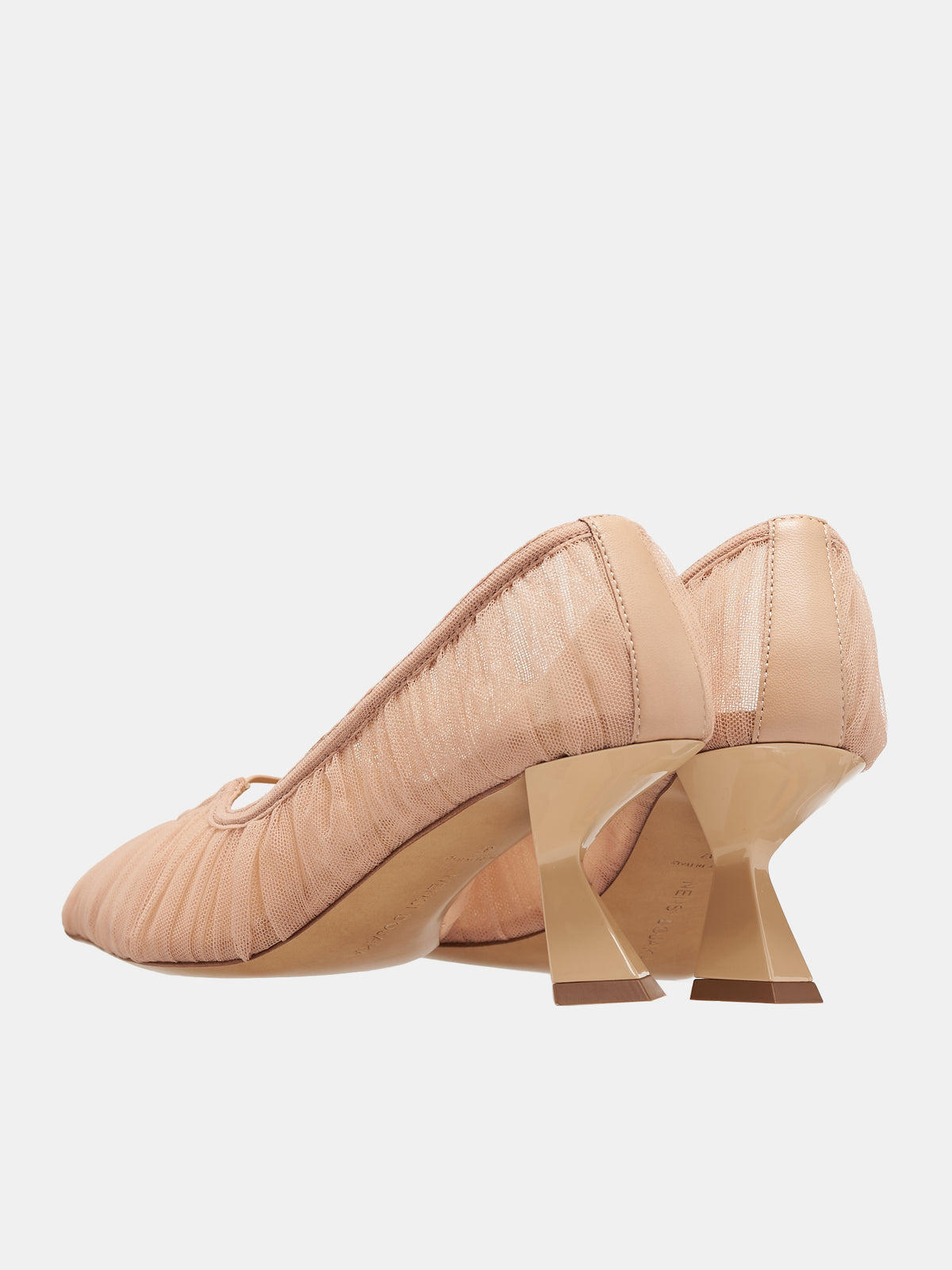 Tulle Kitten Pumps (ND41005A-18002-NUDE)