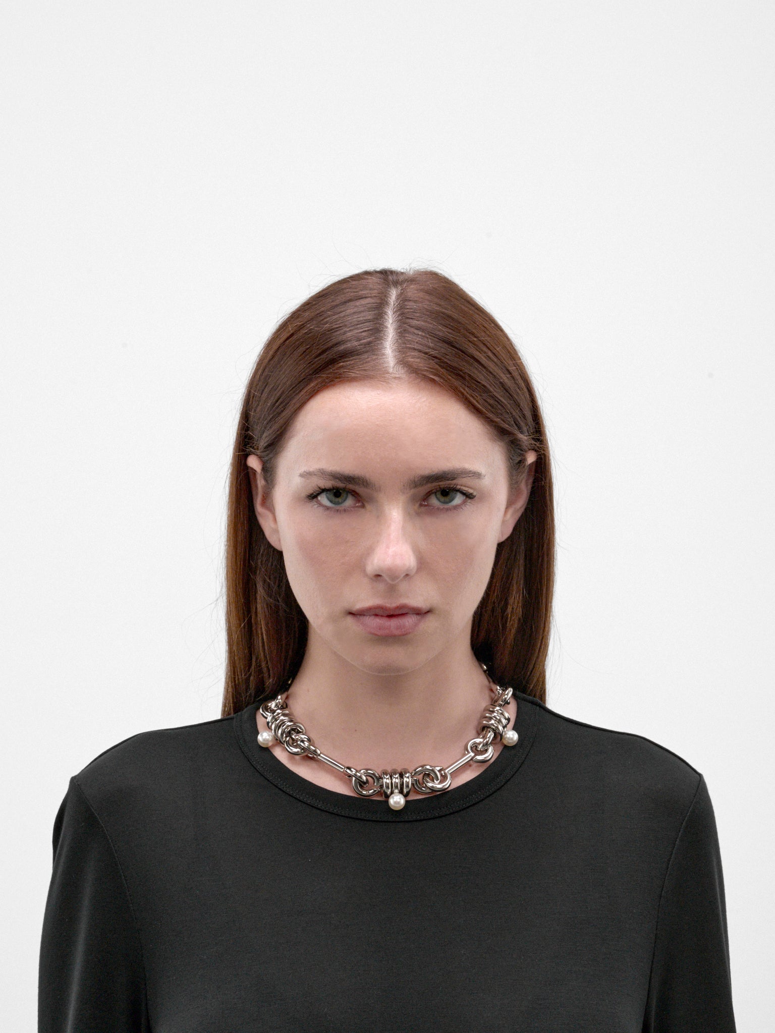 Palladium & Pearl Necklace (NKS120-0900-PALLADIUM-PEARL)