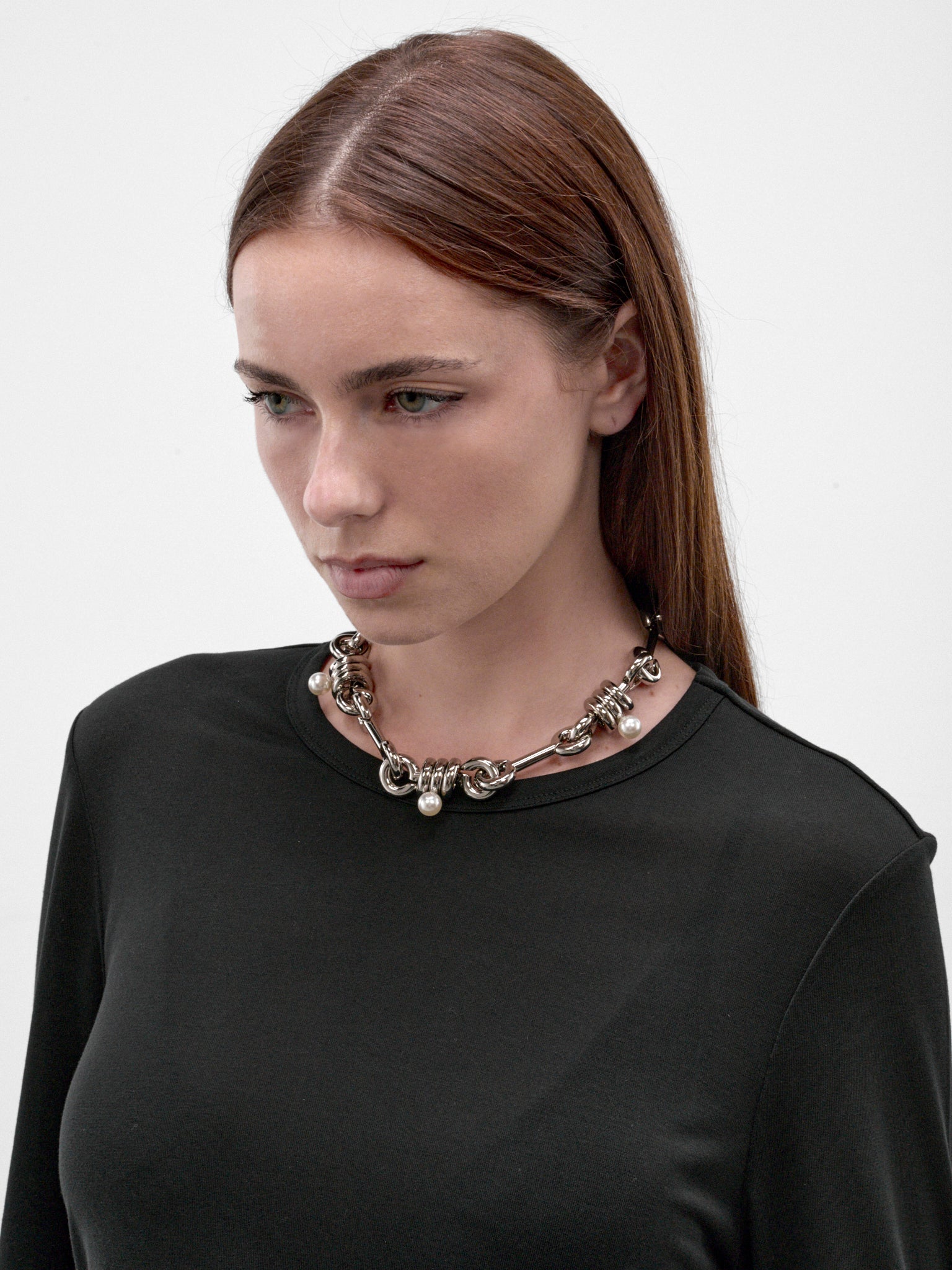 Palladium & Pearl Necklace (NKS120-0900-PALLADIUM-PEARL)