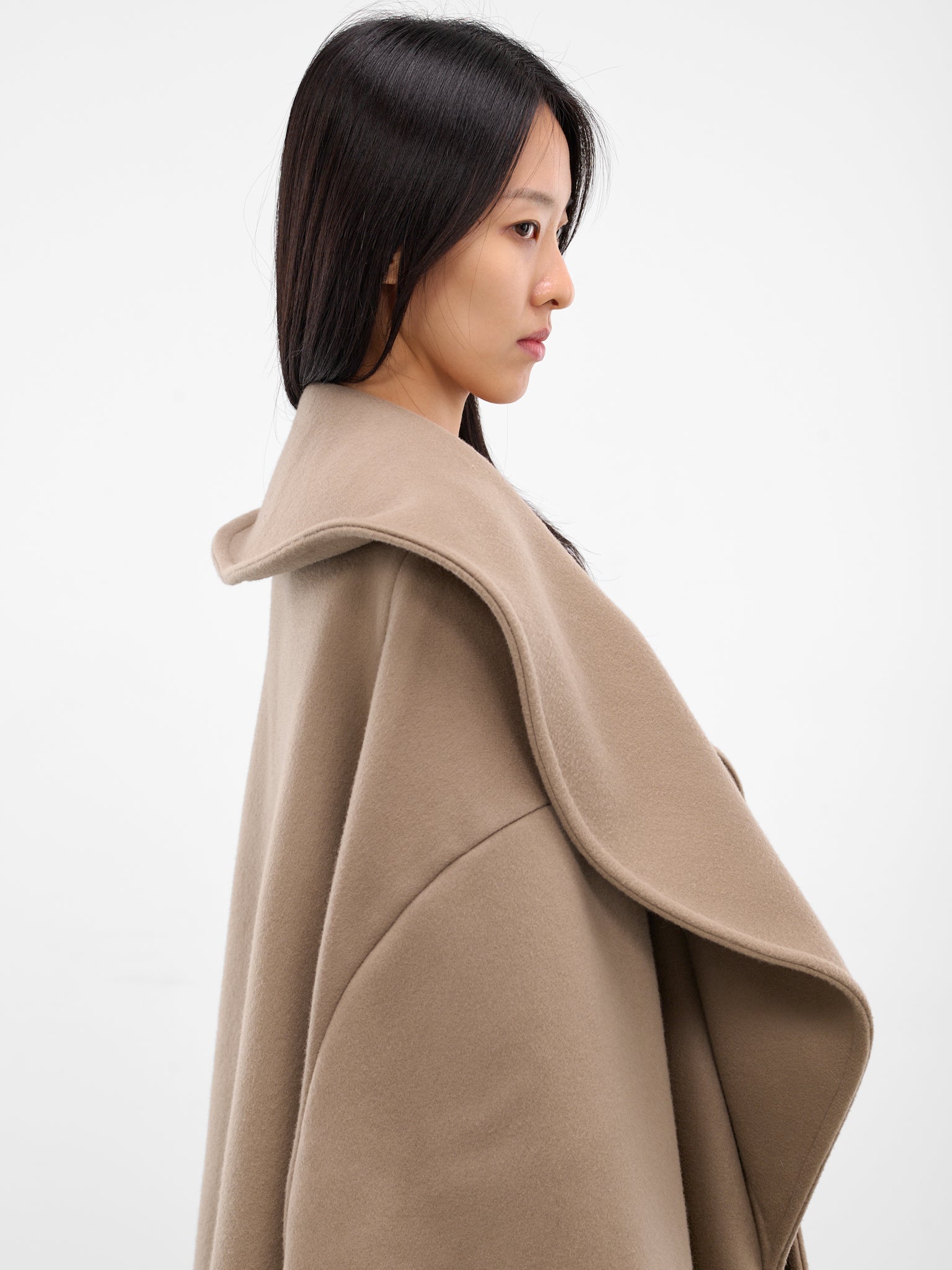 Wool-Cashmere Bambola Opera Coat (NP08-C001-DFWC-TAUPE)