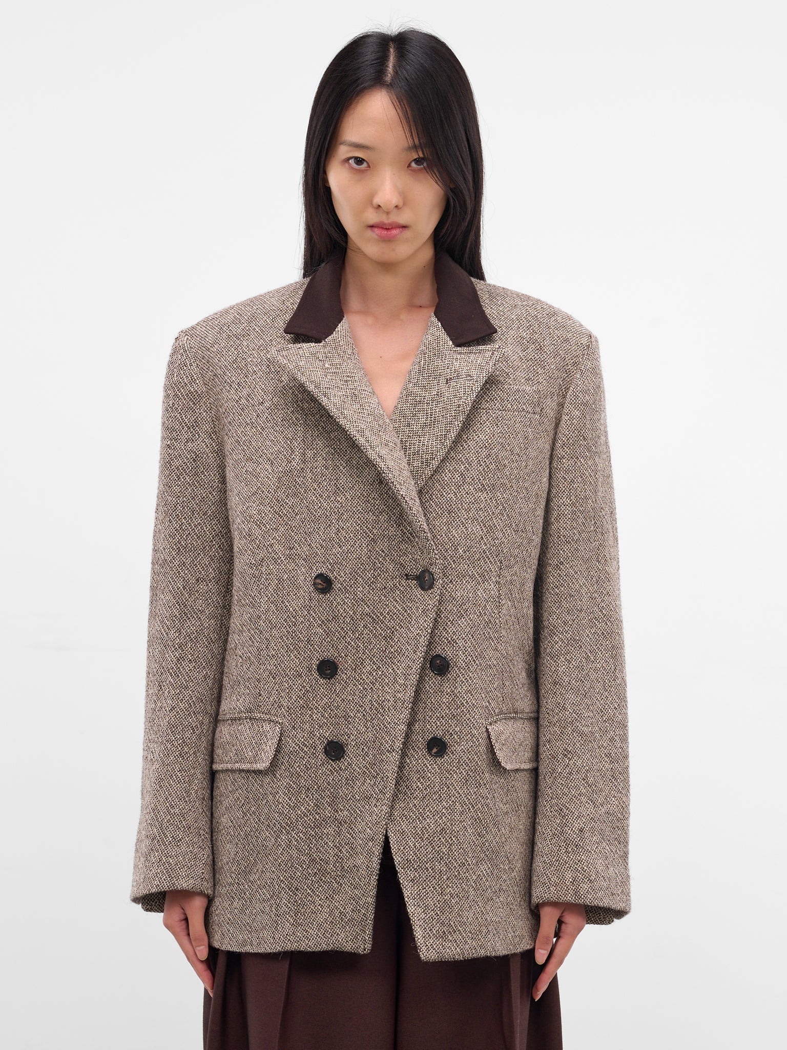 Brown Barleycorn Tweed Caccia Jacket (NP08-J009-BCTW-BROWN-MELANGE)