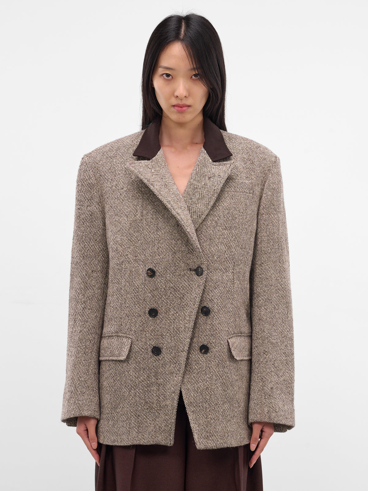 Brown Barleycorn Tweed Caccia Jacket (NP08-J009-BCTW-BROWN-MELANGE)