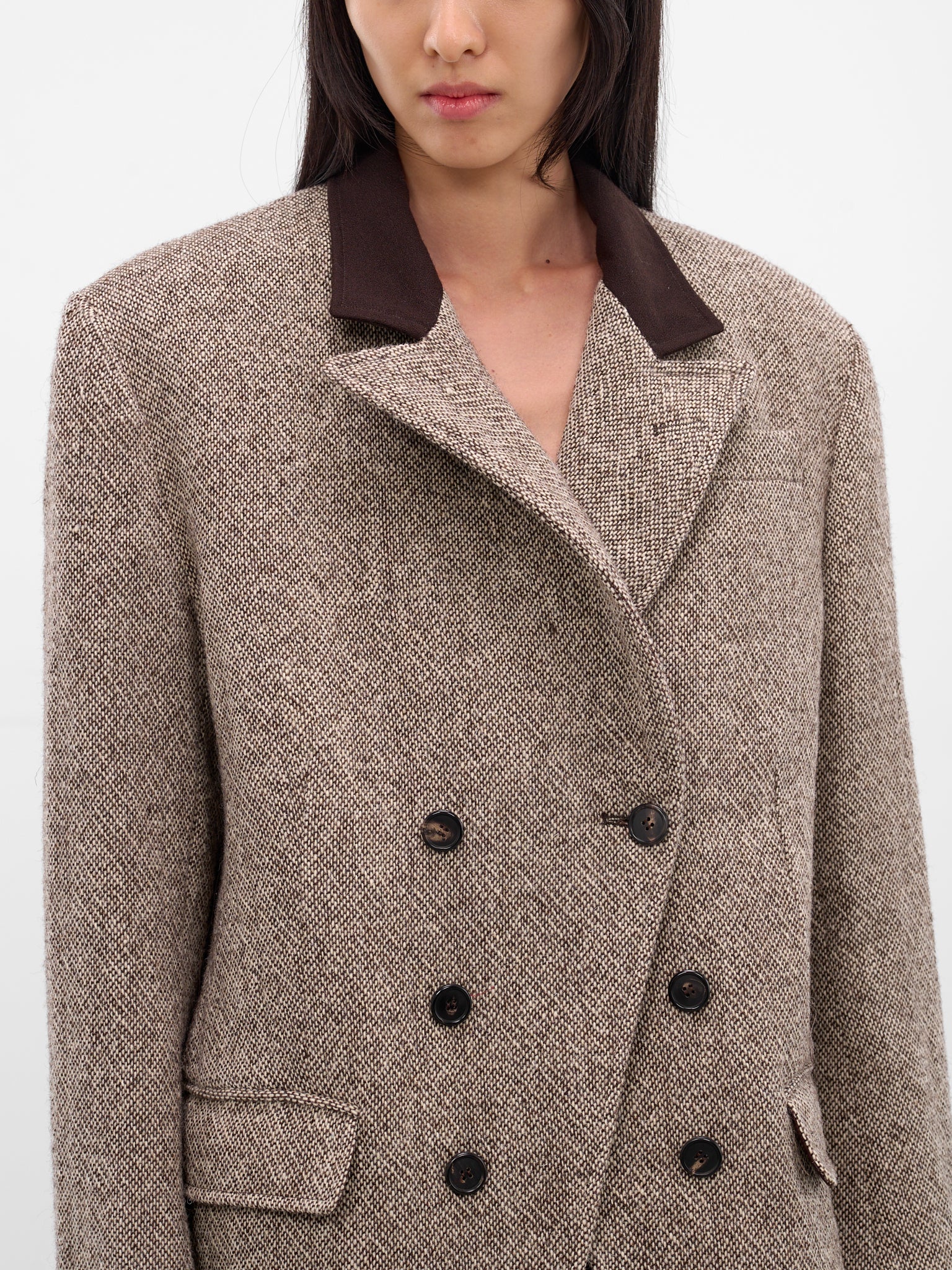 Brown Barleycorn Tweed Caccia Jacket (NP08-J009-BCTW-BROWN-MELANGE)