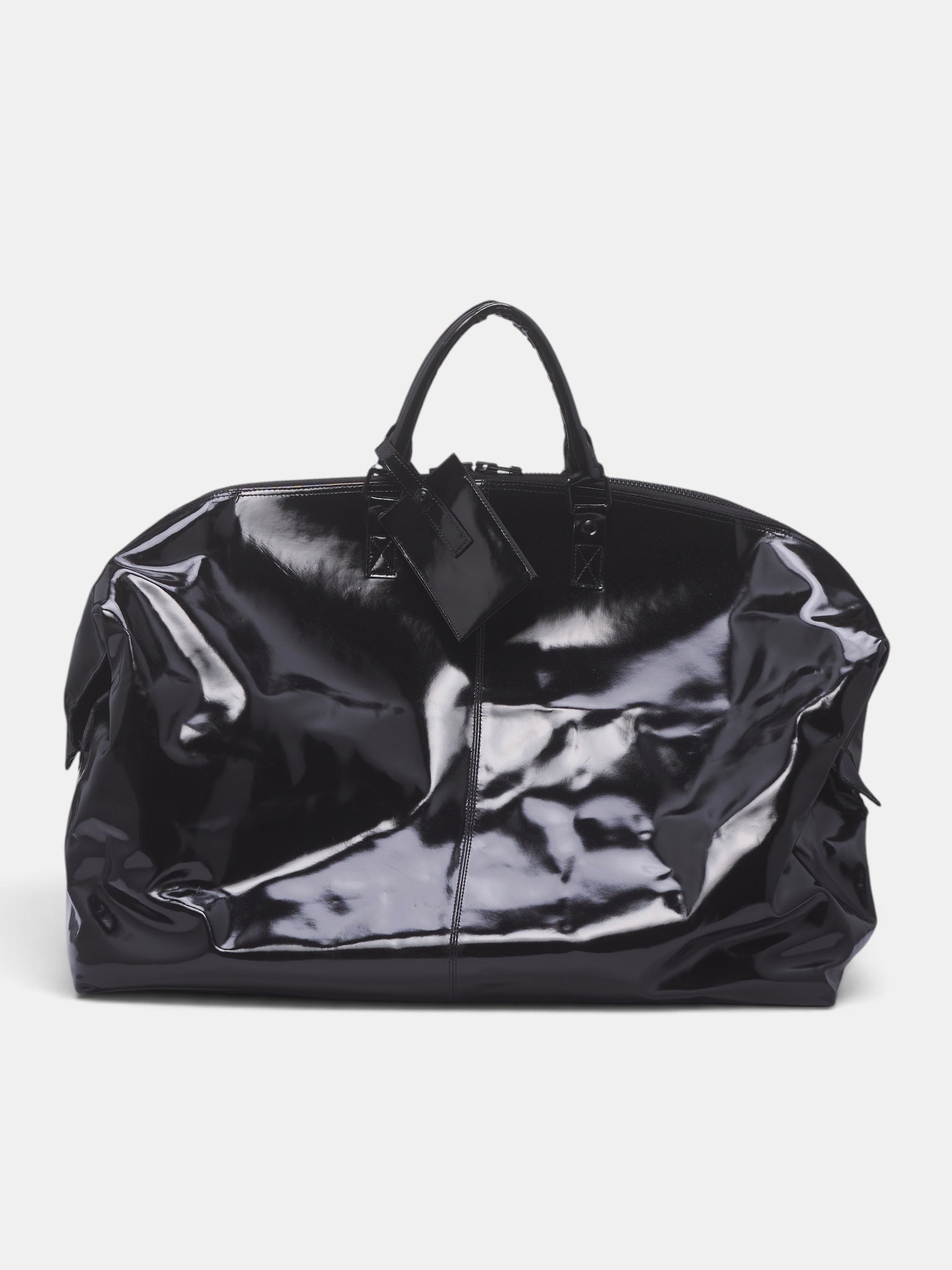 Kline Black Patent Leather Bag (OA-AW26-BAG-101-01-BLACK)