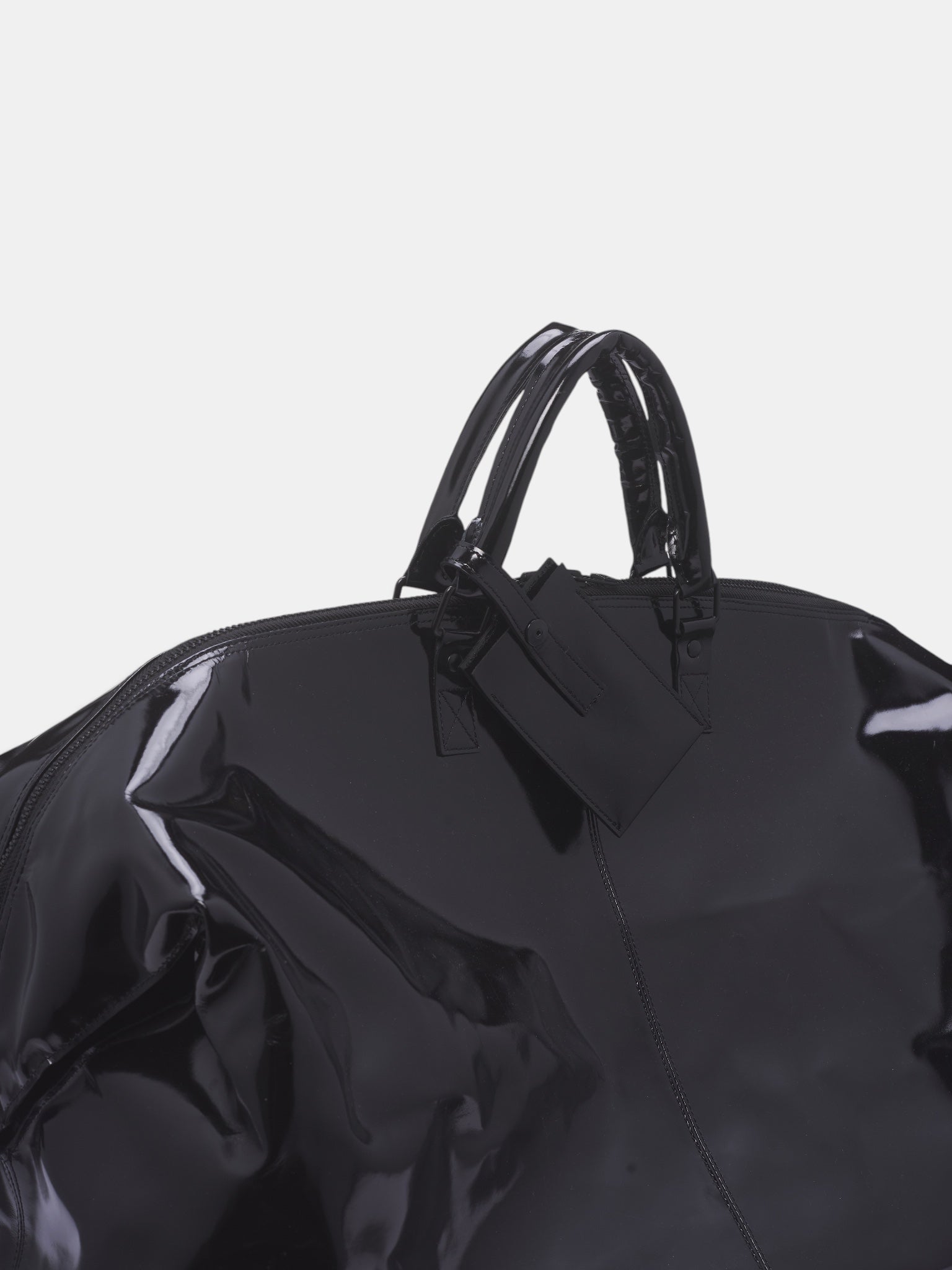 Kline Black Patent Leather Bag (OA-AW26-BAG-101-01-BLACK)