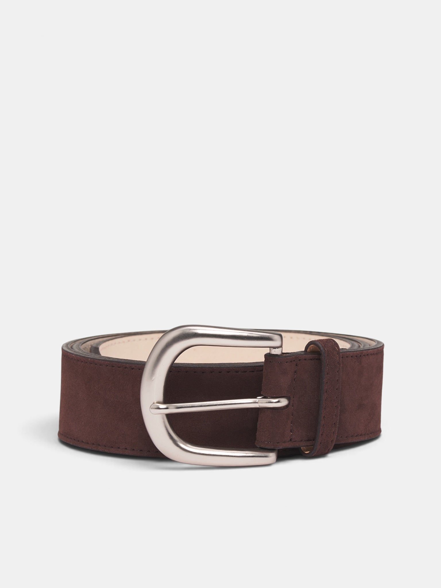 Brown Sheep Leather Mass Belt (OA-AW26-BLT-102-02-BROWN)