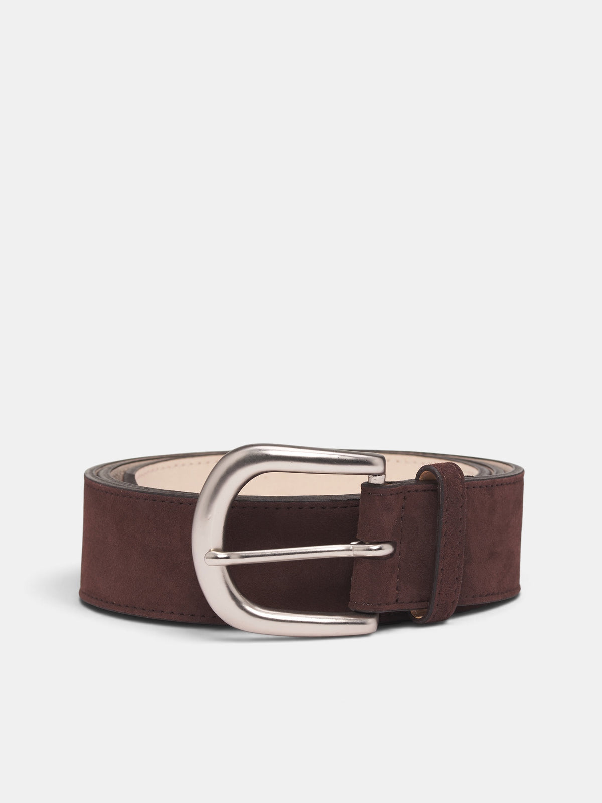 Brown Sheep Leather Mass Belt (OA-AW26-BLT-102-02-BROWN)
