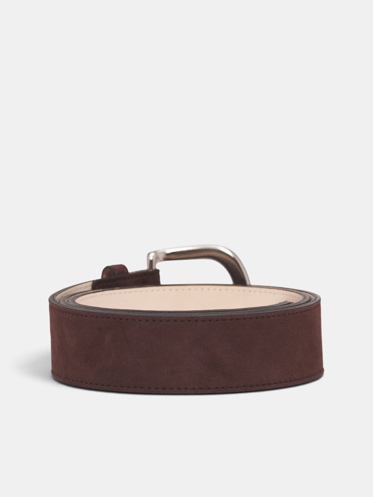 Brown Sheep Leather Mass Belt (OA-AW26-BLT-102-02-BROWN)
