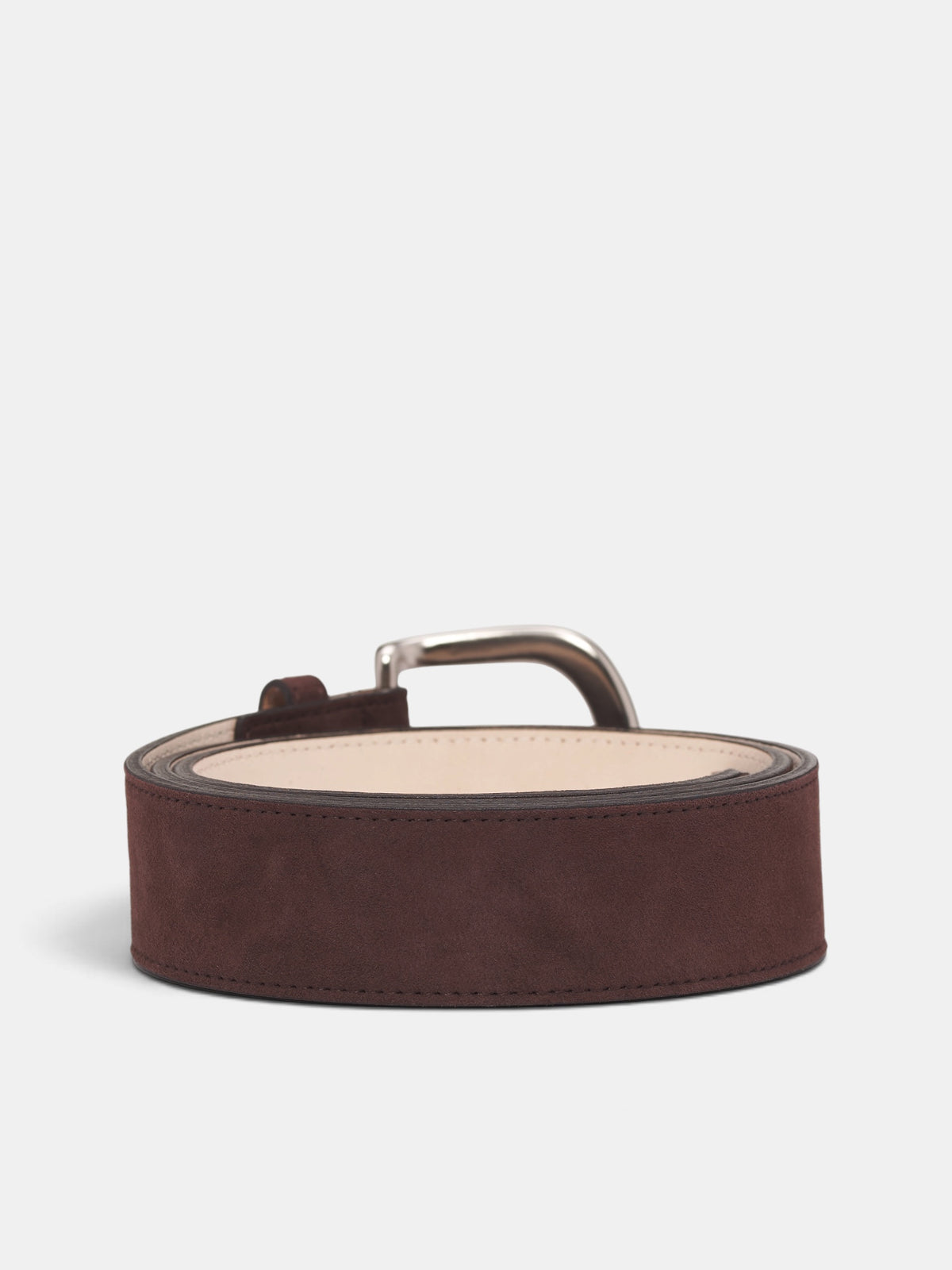 Brown Sheep Leather Mass Belt (OA-AW26-BLT-102-02-BROWN)