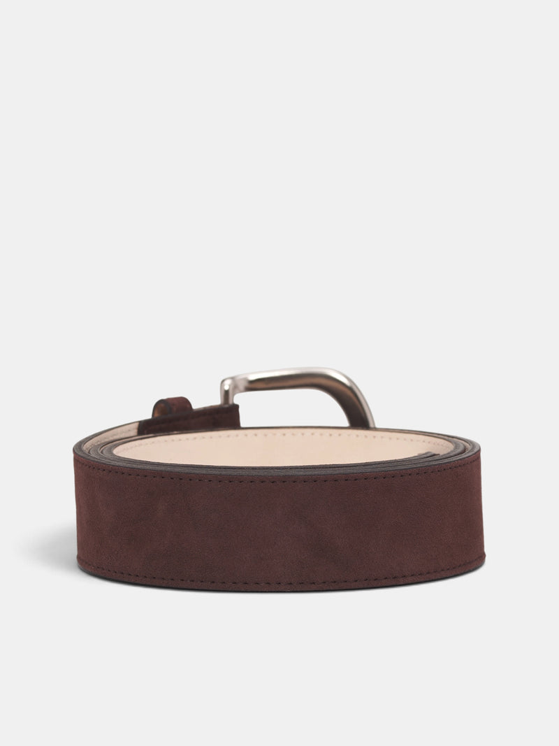 Brown Sheep Leather Mass Belt (OA-AW26-BLT-102-02-BROWN)
