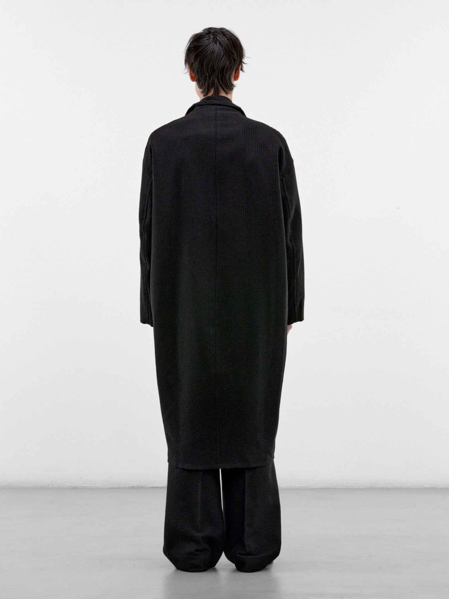 Lechner Black Wool-Alpaca Coat (OA-AW26-CT-102-01-BLACK)